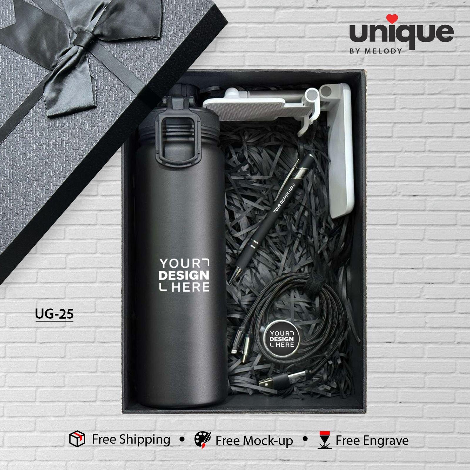 Corporate Logo Gift Box, Customized Executive Gift Set, Client Appreciation, Onboarding Kit, Team Gift, Conference Promotional Bulk Order