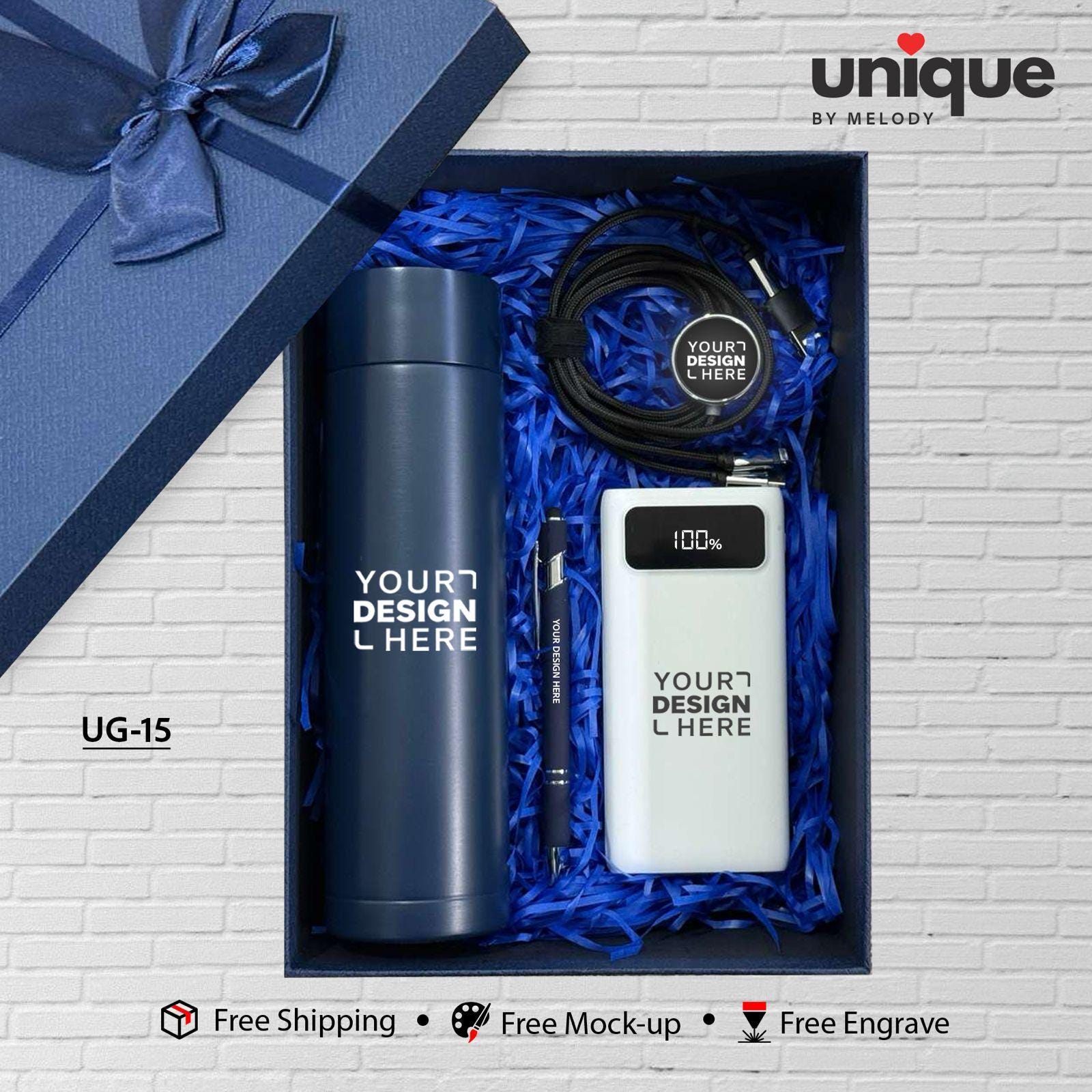 Premium Corporate Logo Gift Box, Personalized Logo Client Appreciation Set, Custom Business Employee and Client Gift Set Trade Show Giveaway