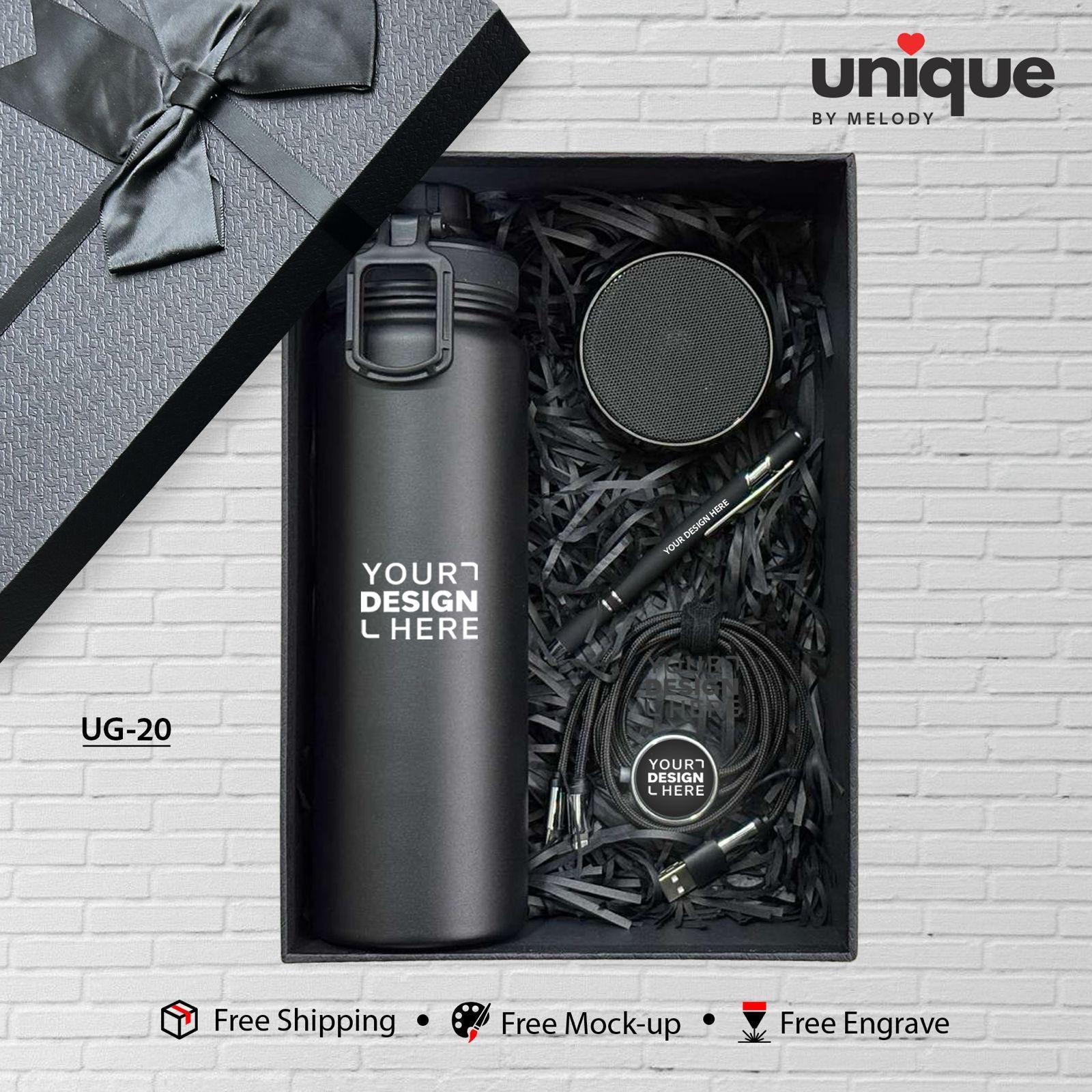 Company Logo Gift Set, Customized Executive Gift Box, Client Appreciation, Onboarding Kit, Team Gift Set, Conference Promotional Bulk Order