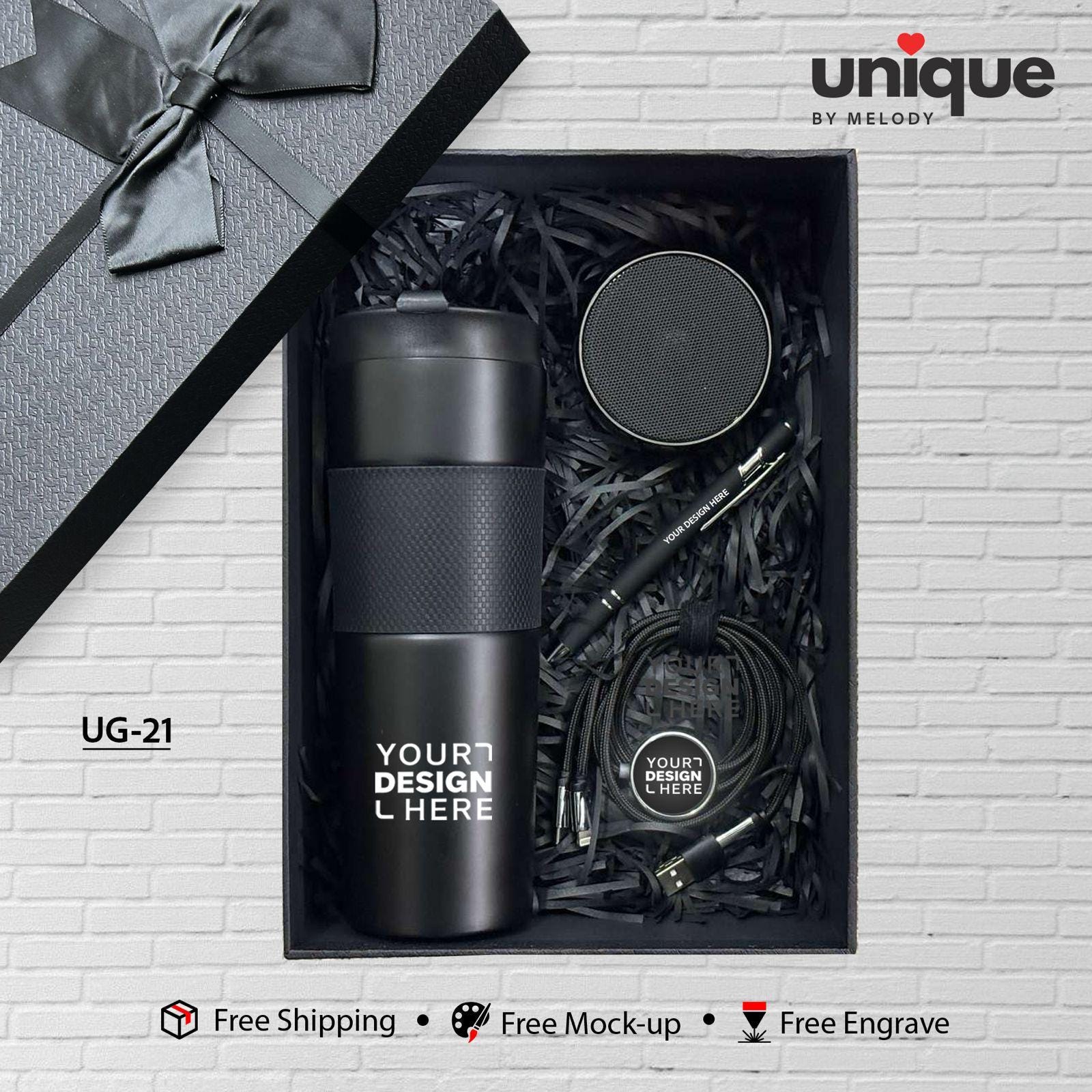 Company Logo Gift Set, Personalized Company Trade Show Set, Client Employee Appreciation Box, Promo Bulk Order, Custom Holiday Gift Box