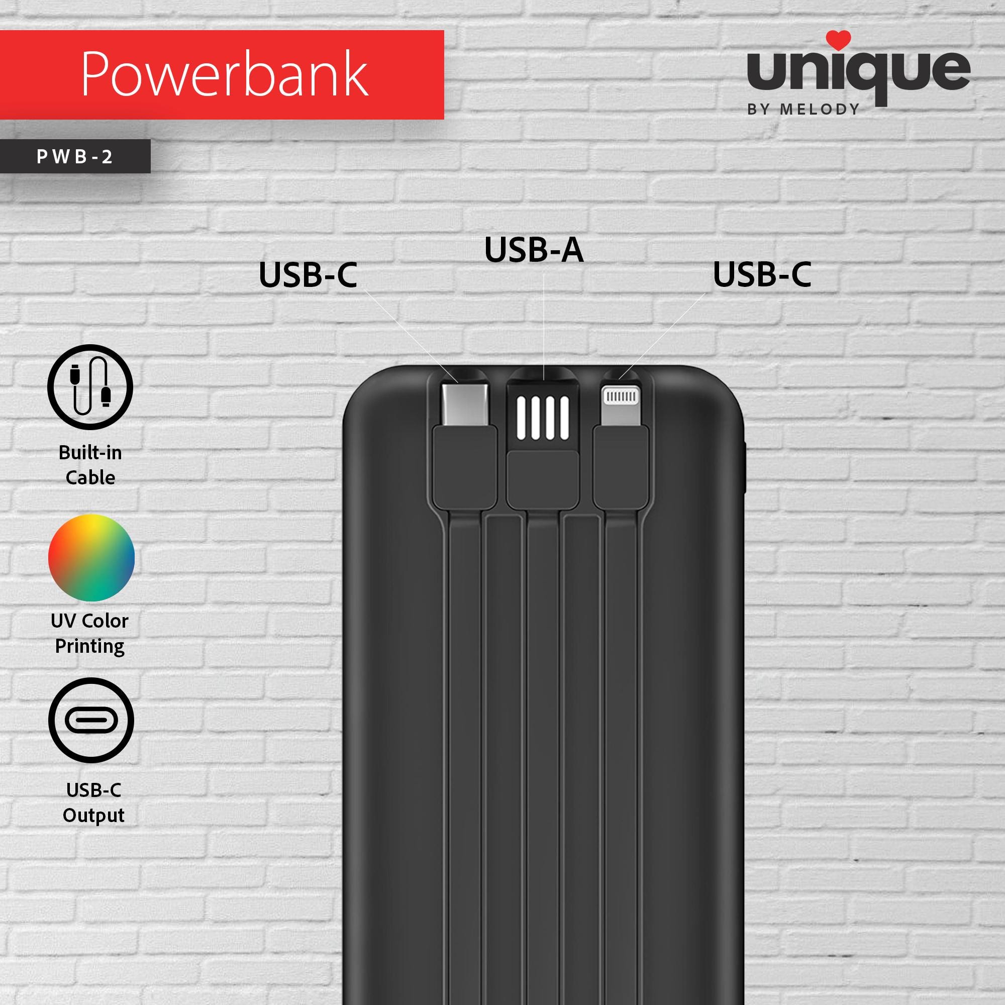 10,000mAh PD Power Bank & Light-Up Cable Gift Set, Custom Logo Corporate Tech Bundle, Personalized Fast Charger, Promo Bulk Business Gifts