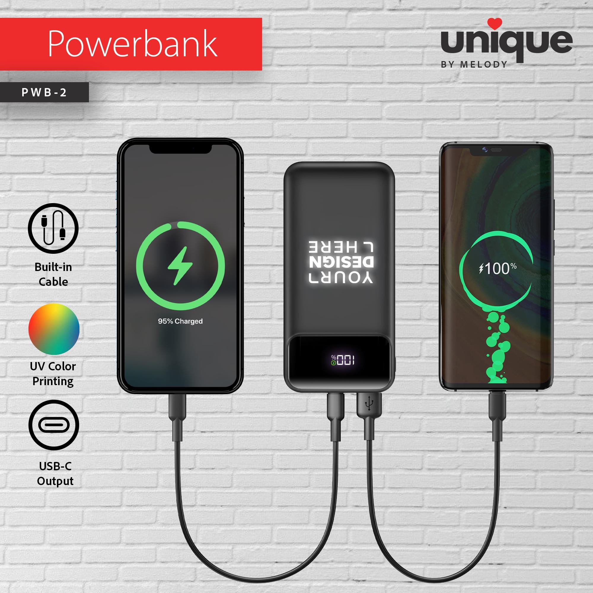 10,000mAh PD Power Bank & Light-Up Cable Gift Set, Custom Logo Corporate Tech Bundle, Personalized Fast Charger, Promo Bulk Business Gifts