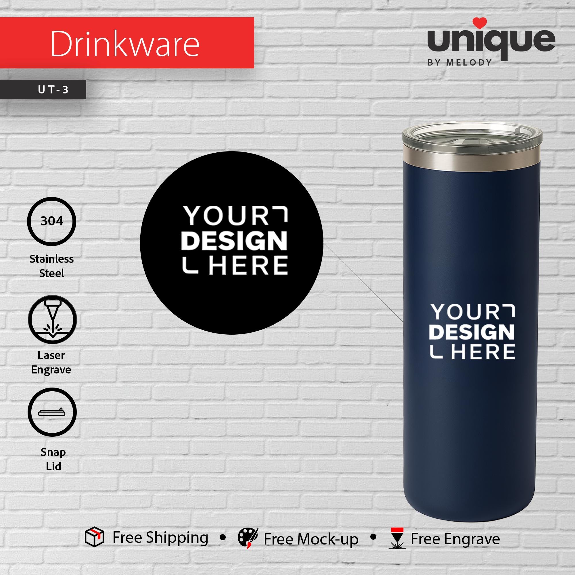 Custom Logo Stainless Steel 16oz Tumbler, Affordable Corporate Gift, Personalized Company Holiday Bulk Order Drinkware, Promotional Gift