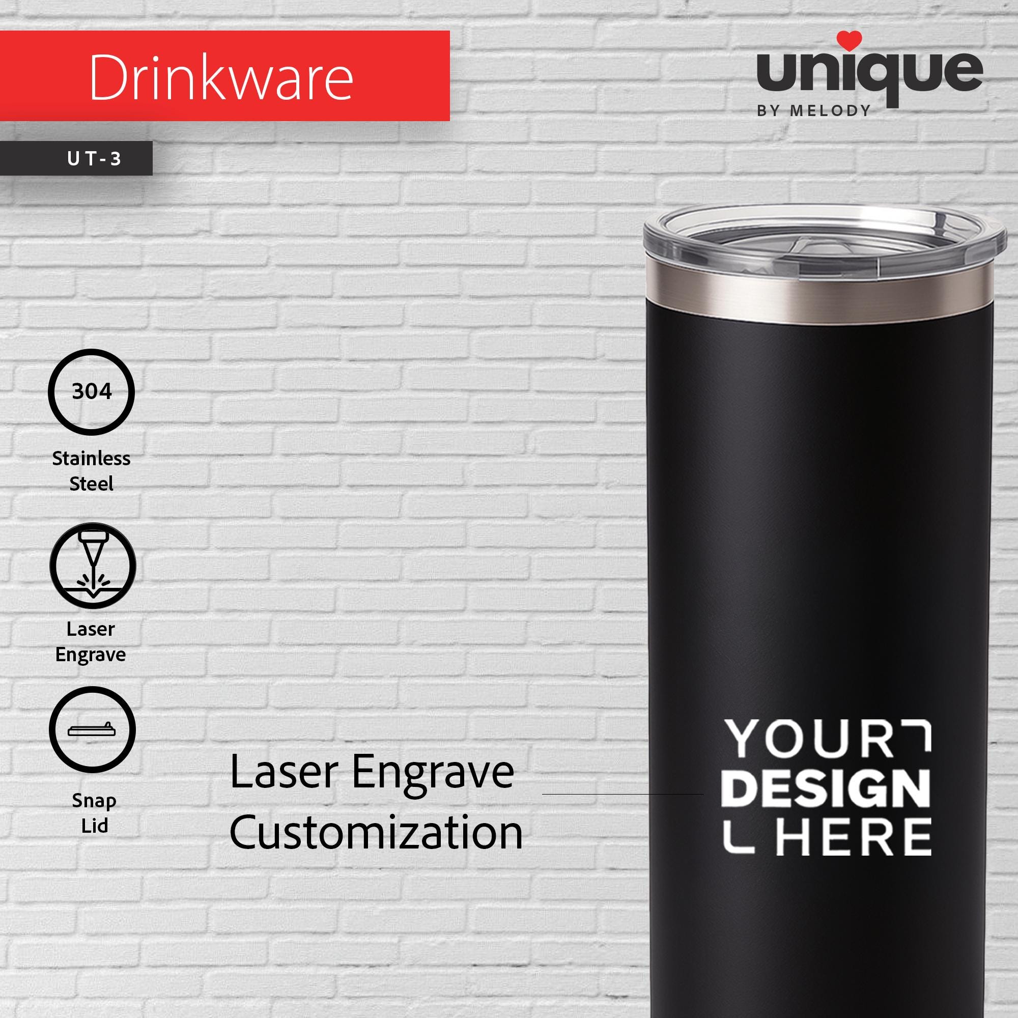 Custom Logo Stainless Steel 16oz Tumbler, Affordable Corporate Gift, Personalized Company Holiday Bulk Order Drinkware, Promotional Gift