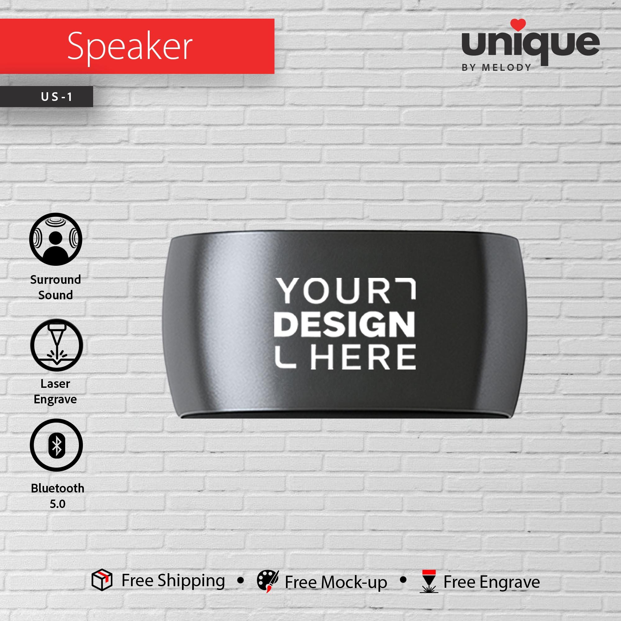 Titanium Bluetooth Speaker & Light-Up Cable Gift Set, Custom Logo Corporate Tech Bundle, Personalized Sound Gift, Promo Bulk Business Gifts