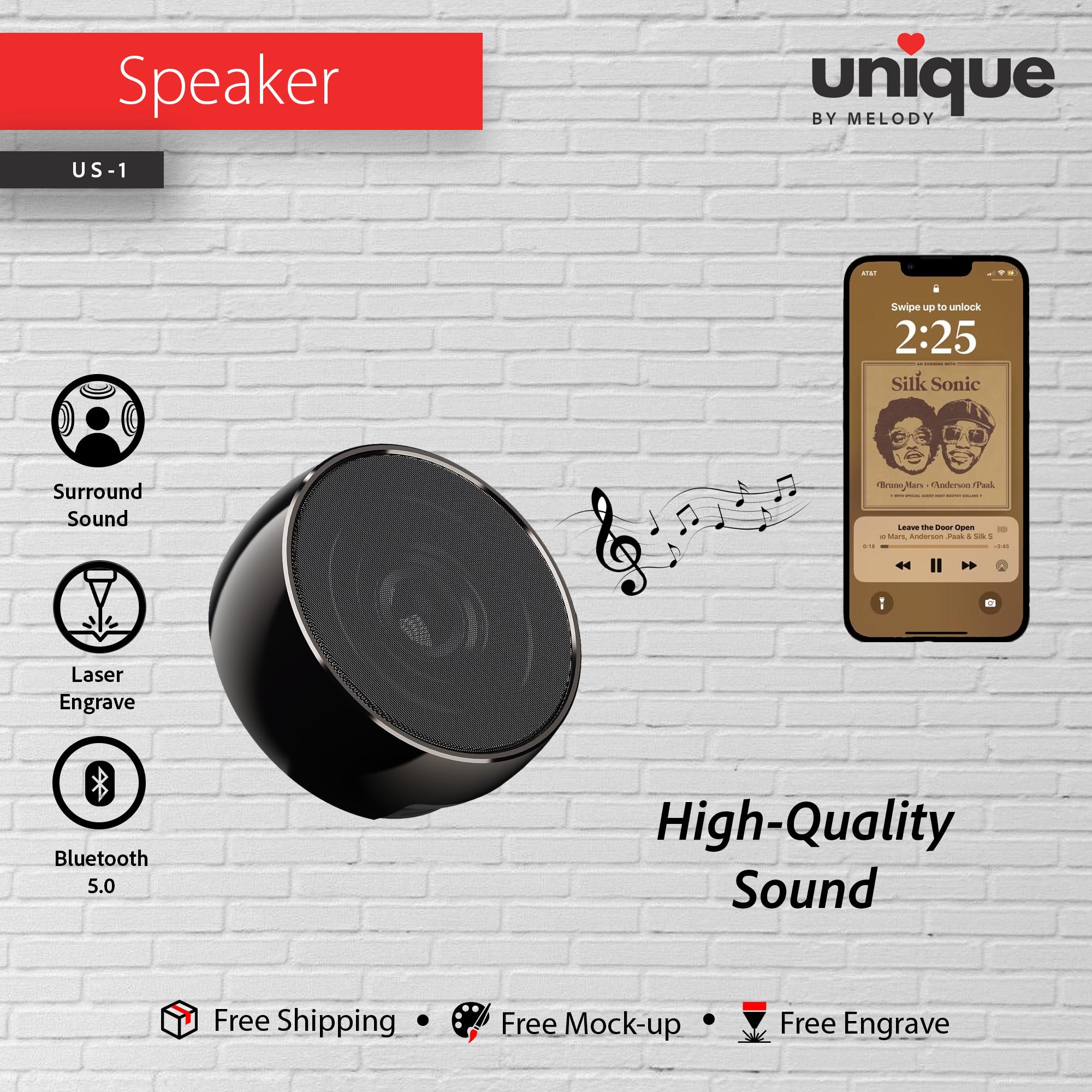 Titanium Bluetooth Speaker & Light-Up Cable Gift Set, Custom Logo Corporate Tech Bundle, Personalized Sound Gift, Promo Bulk Business Gifts