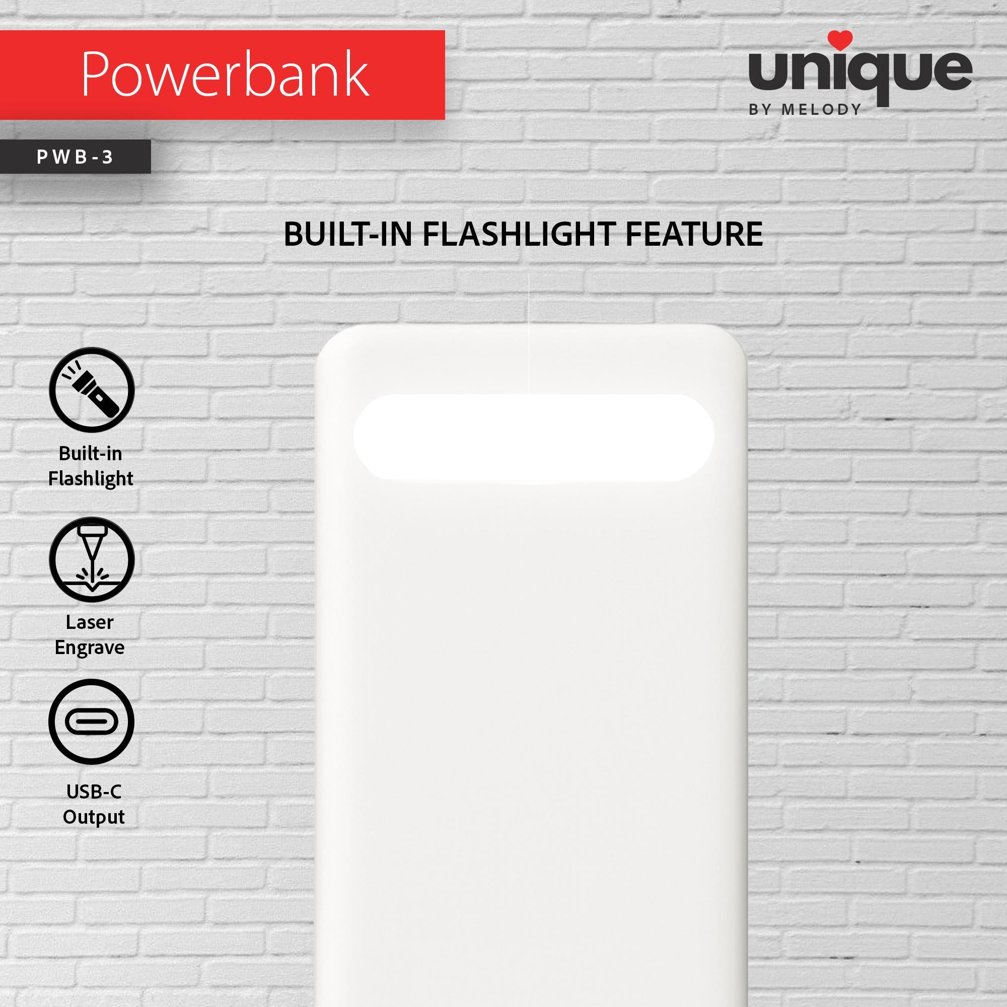 Personalized Portable Charger Affordable Customized Company Logo Mobile Charger Corporate Gift Bulk Holiday Orders Custom USB-C Powerbank