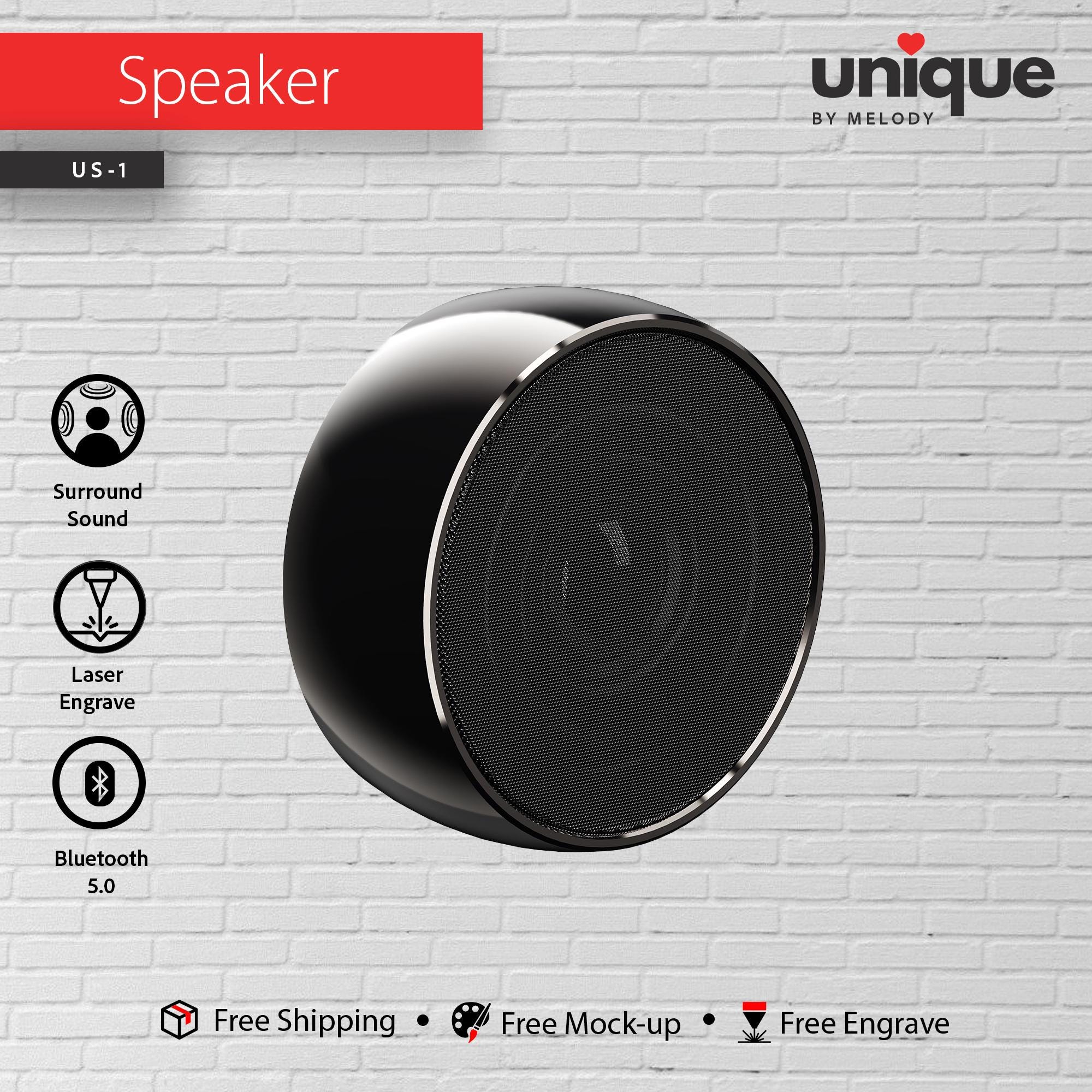 Titanium Bluetooth Speaker & Light-Up Cable Gift Set, Custom Logo Corporate Tech Bundle, Personalized Sound Gift, Promo Bulk Business Gifts