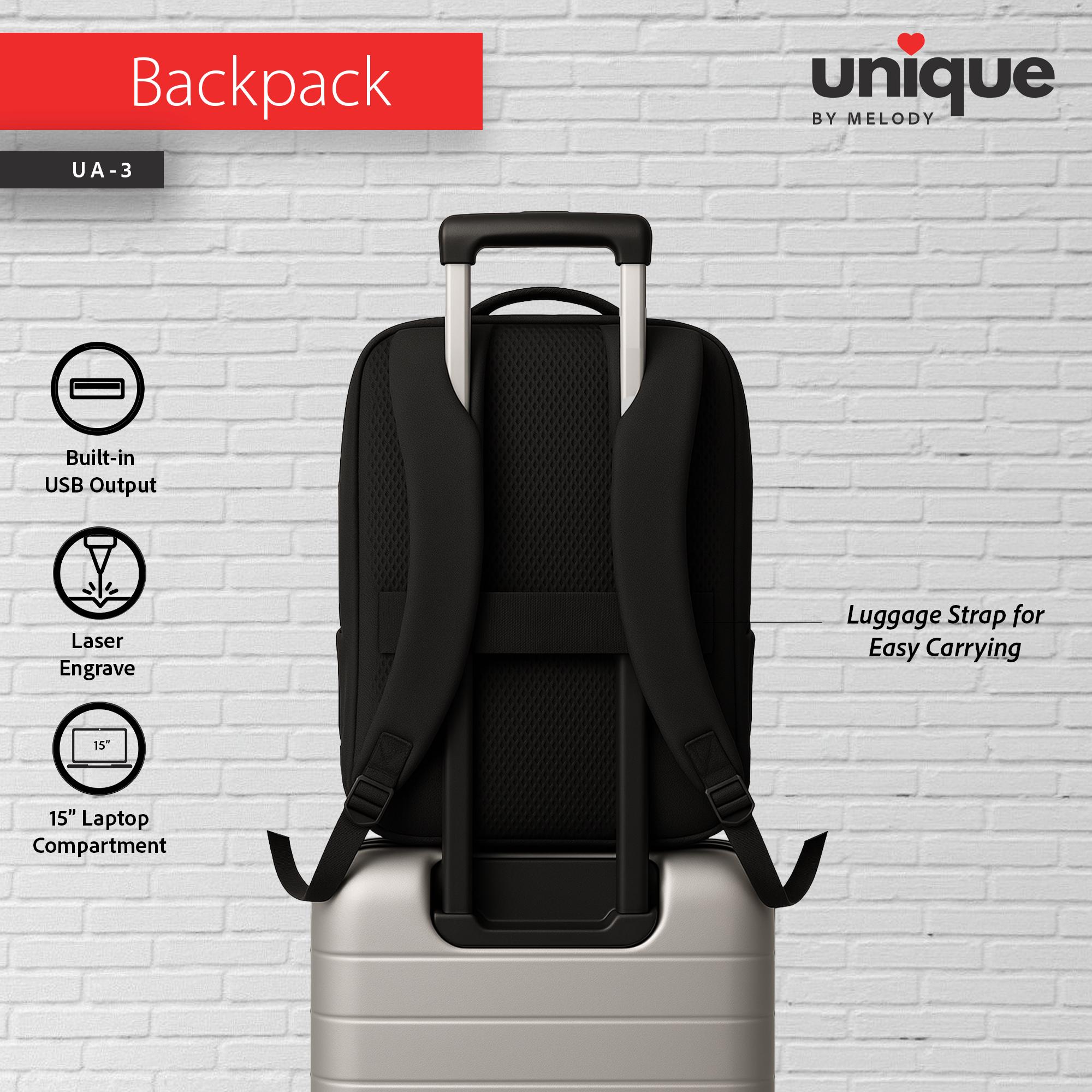 Company Logo Laptop Backpack Purse Waterproof Personalised USB Charging Bag Custom Corporate Travel Tech Gift Affordable Company Bulk Promo