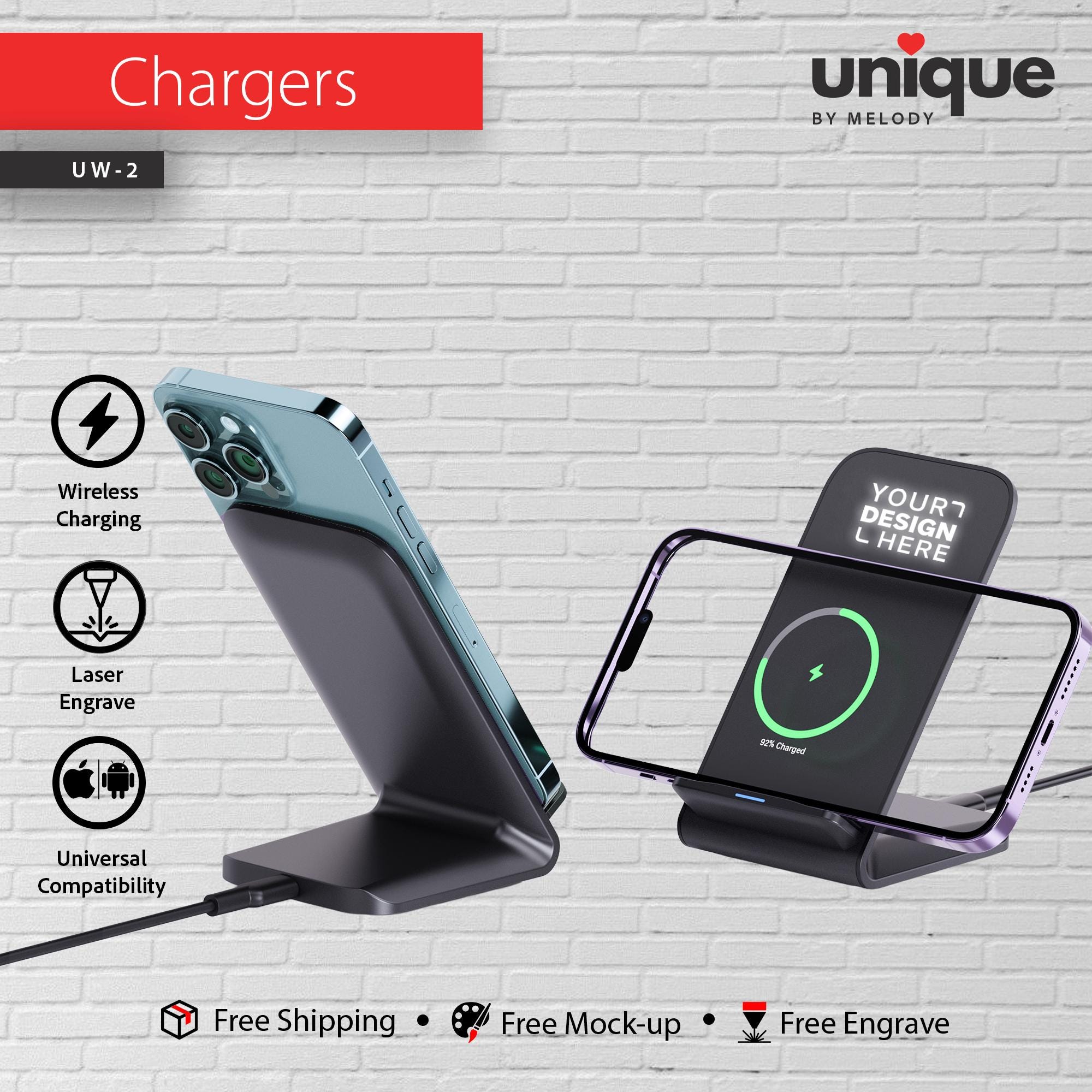 Corporate Gift Box 10W Ultra-Thin Wireless Charger Light-Up Cable Stylus Pen Custom Logo Tech Premium Business Gift Set