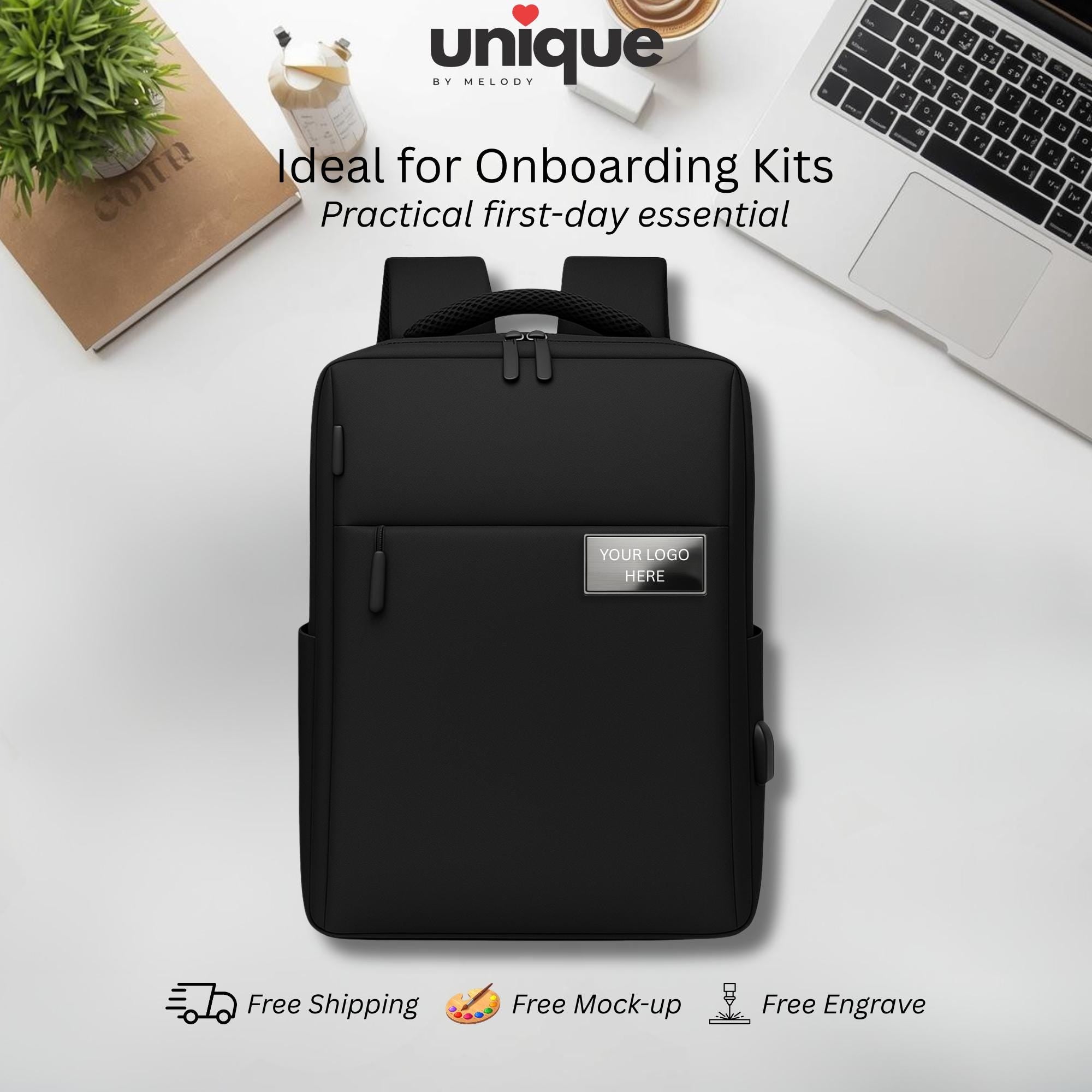 Personalized Laptop Backpack Corporate Employee Client Appreciation Tr – UniqueByMelody