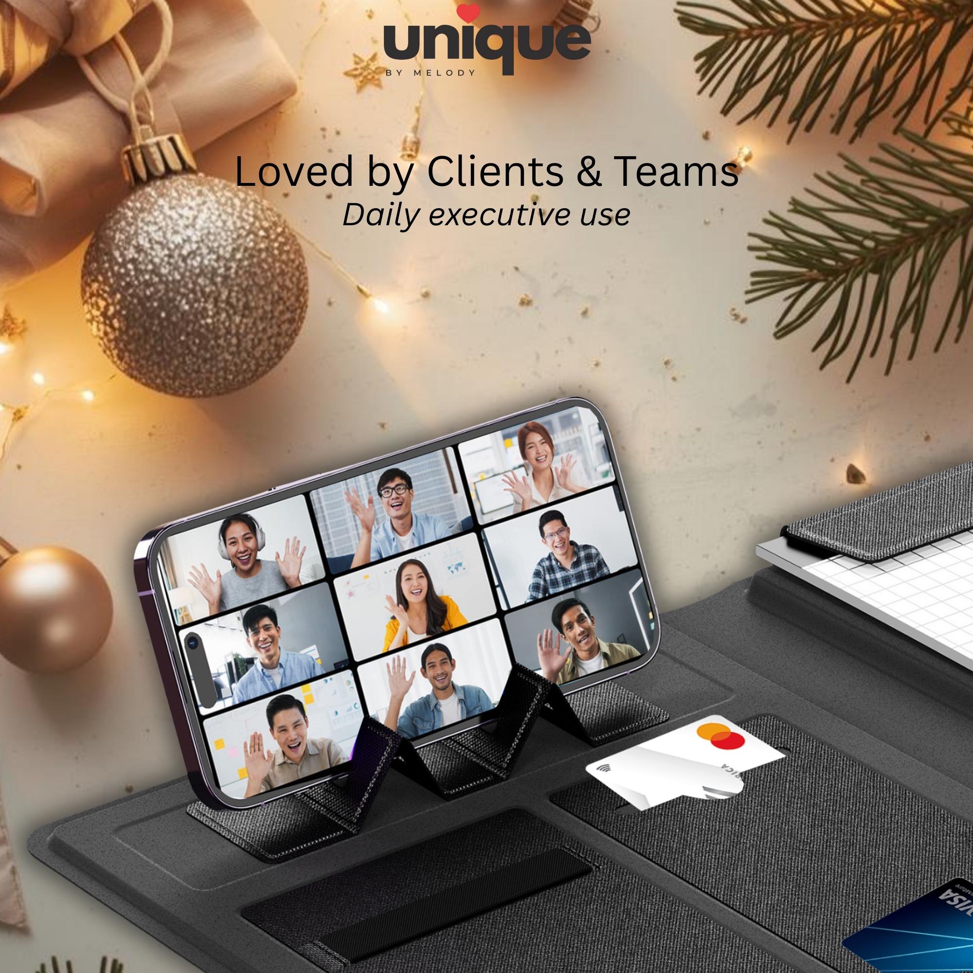 Custom Logo Tech Portfolio Laser Engraved Holiday Corporate Employee Client Appreciation New Year End Conference Christmas Office Gift