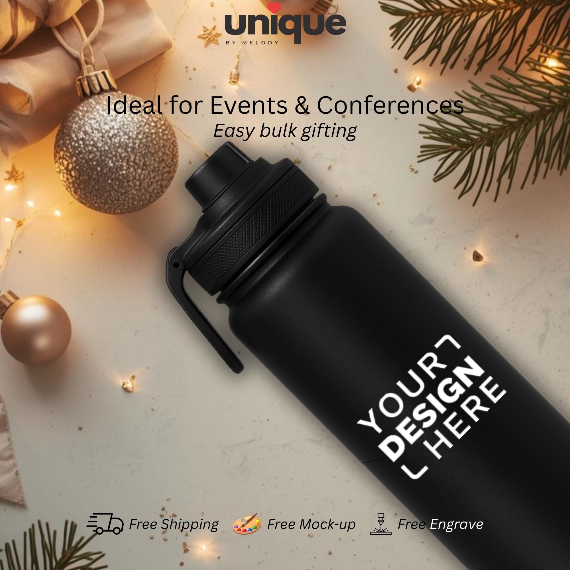 Personalized Tumbler Stainless Steel Corporate Logo Gift New Year End Event Giveaway Company Employee Client Appreciation