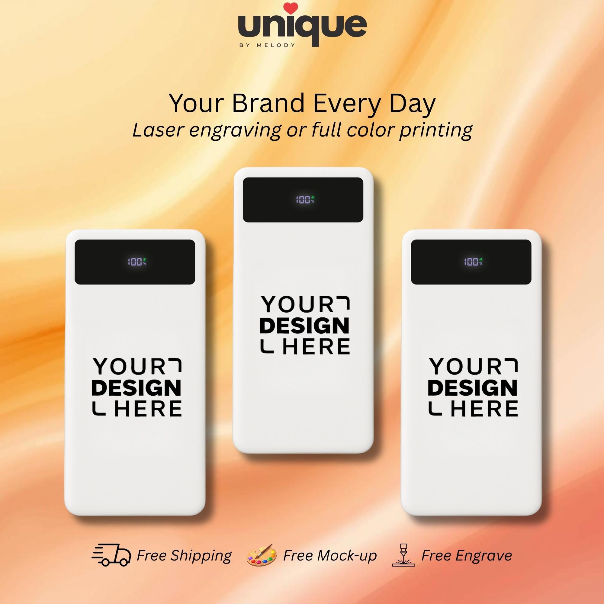 Custom Logo Powerbank Christmas New Year End Client Appreciation Employee Holiday Corporate Gift Pearl White Portable Charger