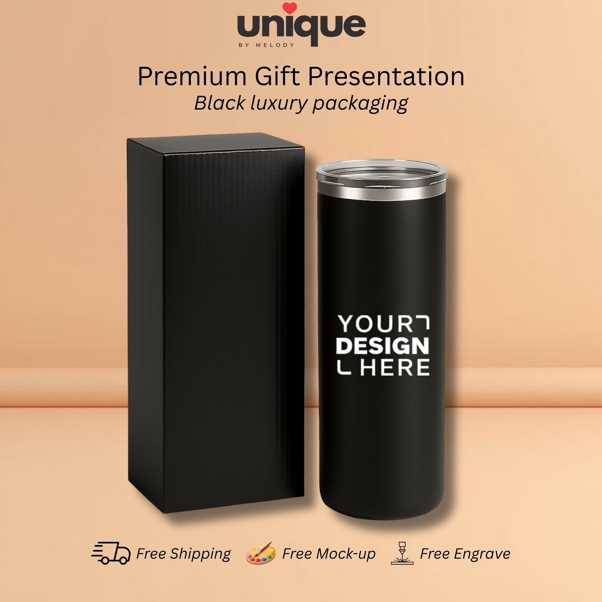 Personalized Stainless Steel Tumbler Corporate Christmas New Year End Client Holiday Employee Appreciation Gift Promo
