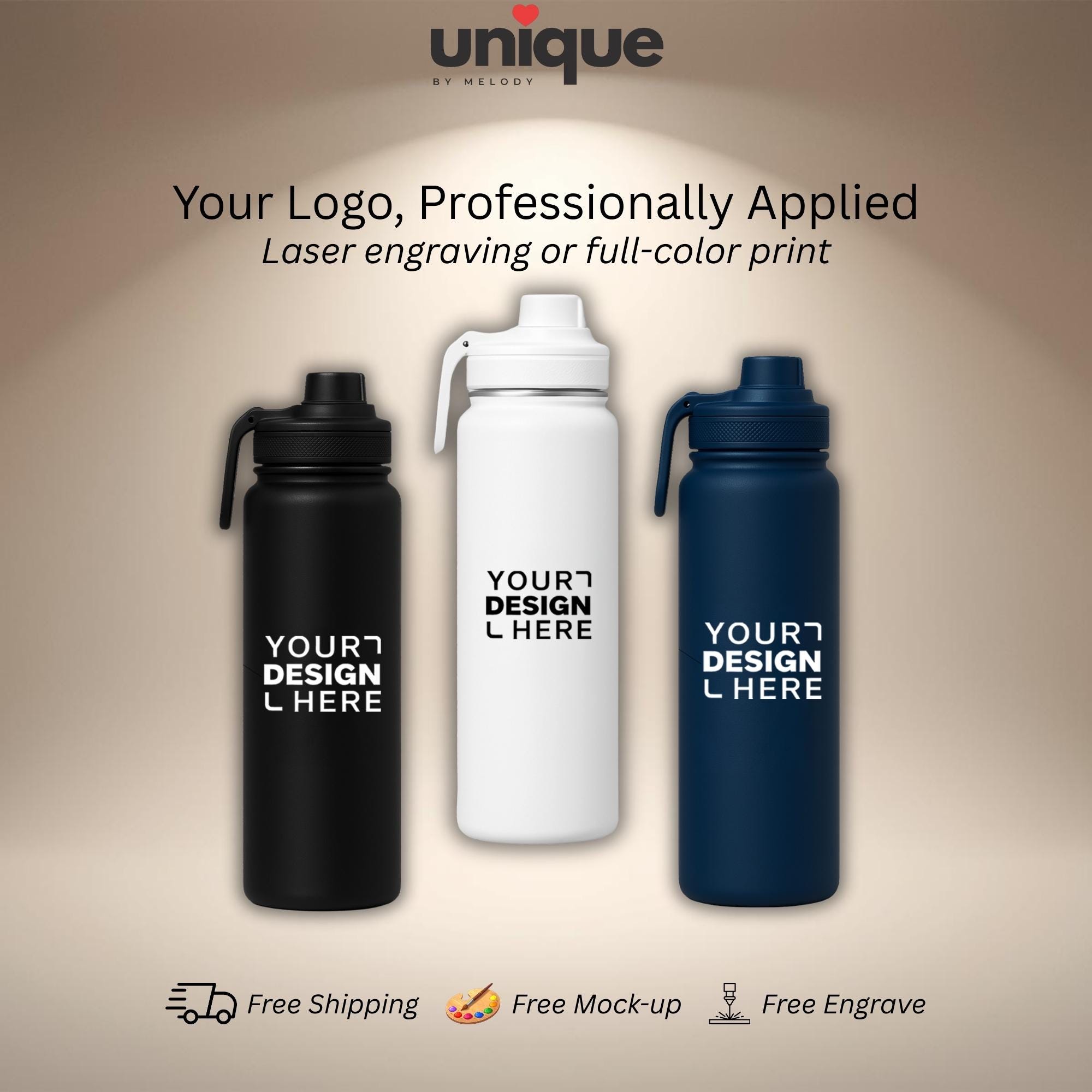 Custom Logo Stainless Steel Tumbler Personalized Corporate Employee Client Gift Thermos with Engraved Branding