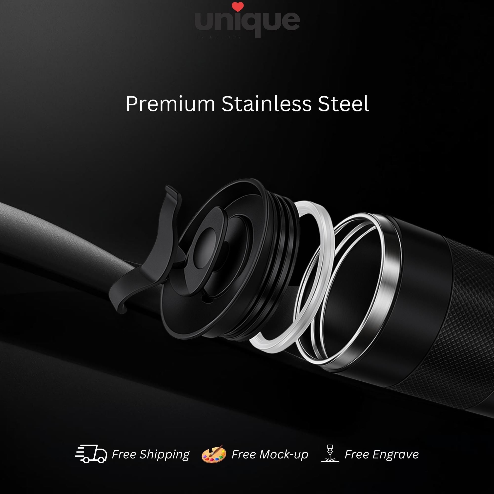 Luxury Tumbler Stainless Steel Executive Drinkware Corporate VIP Client Business Gift Office Coffee Thermos