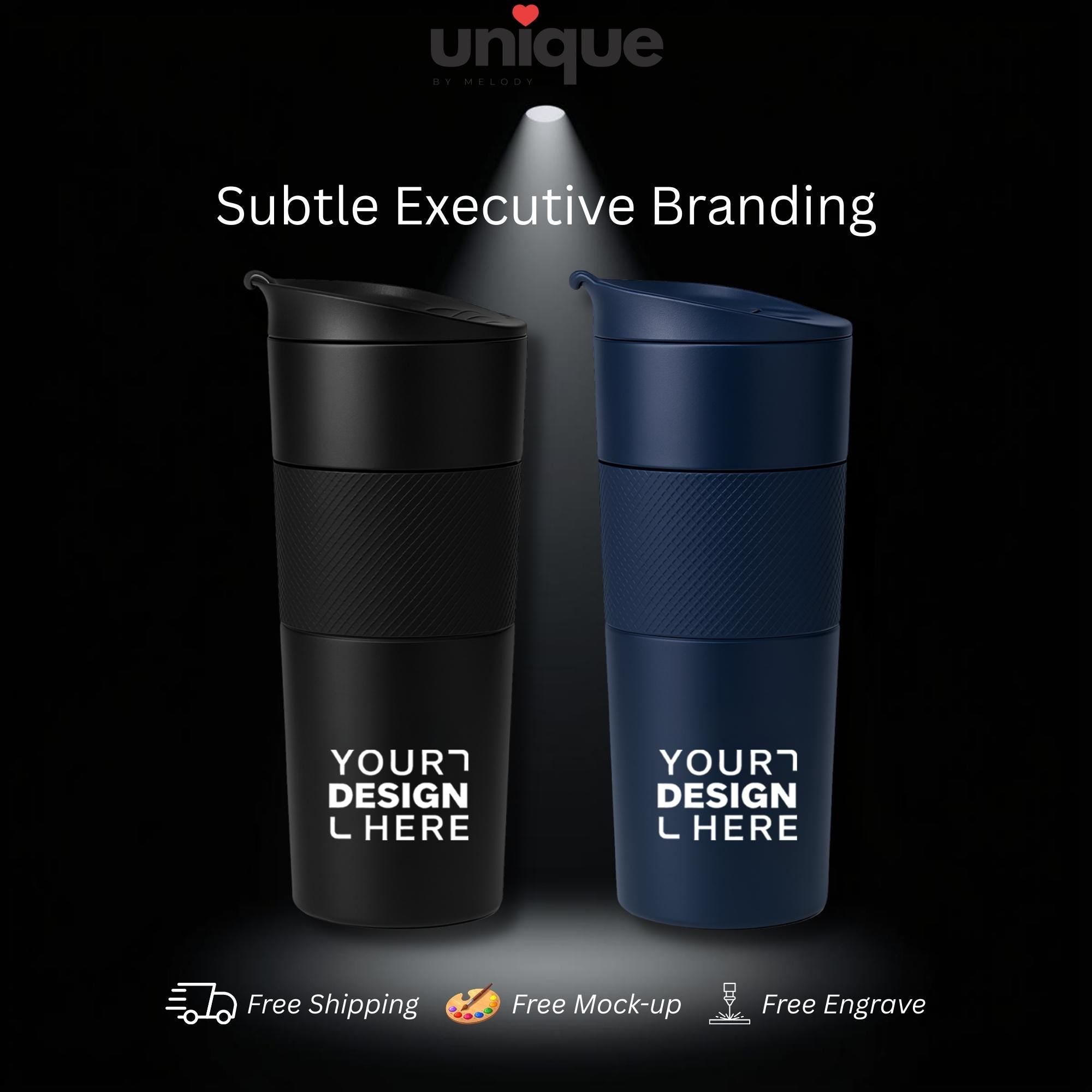 Luxury Tumbler Stainless Steel Executive Drinkware Corporate VIP Client Business Gift Office Coffee Thermos