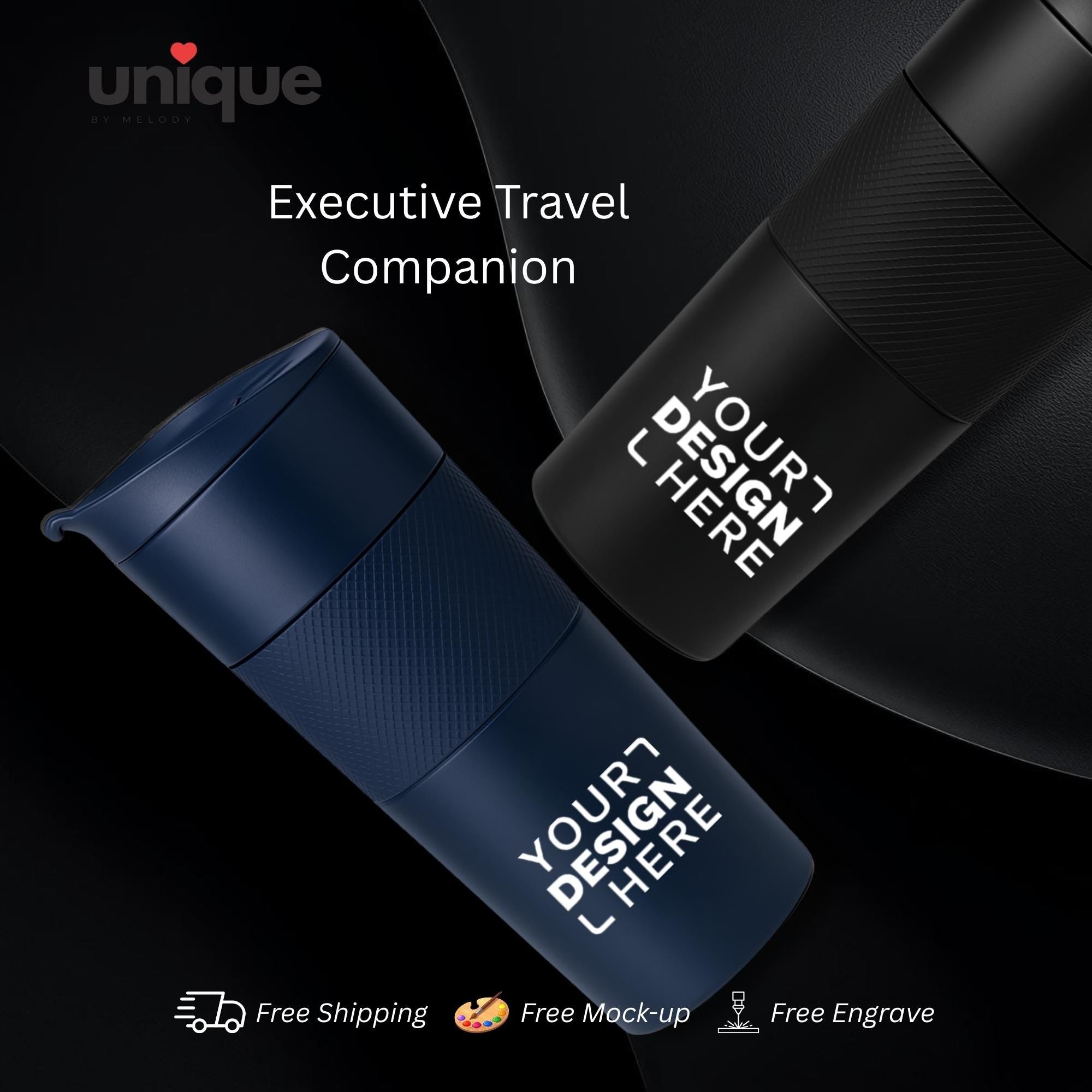 Luxury Tumbler Stainless Steel Executive Drinkware Corporate VIP Client Business Gift Office Coffee Thermos