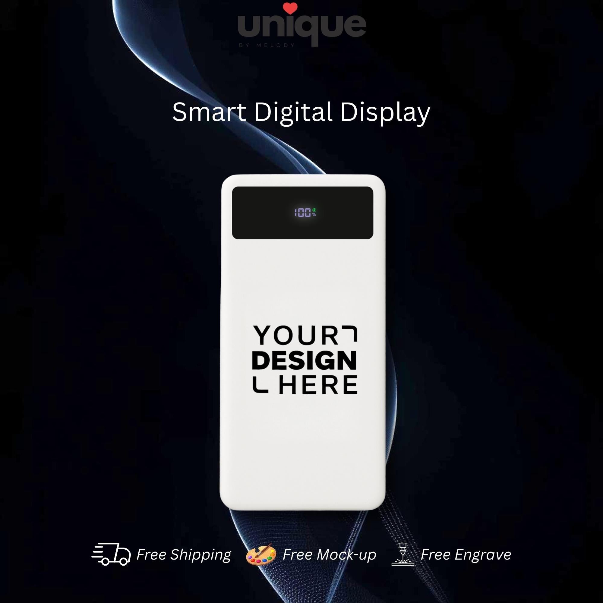 Custom Logo Powerbank Personalized Portable Charger Luxury Executive Corporate Business VIP Client Gift Office Tech Accessory Travel Charger