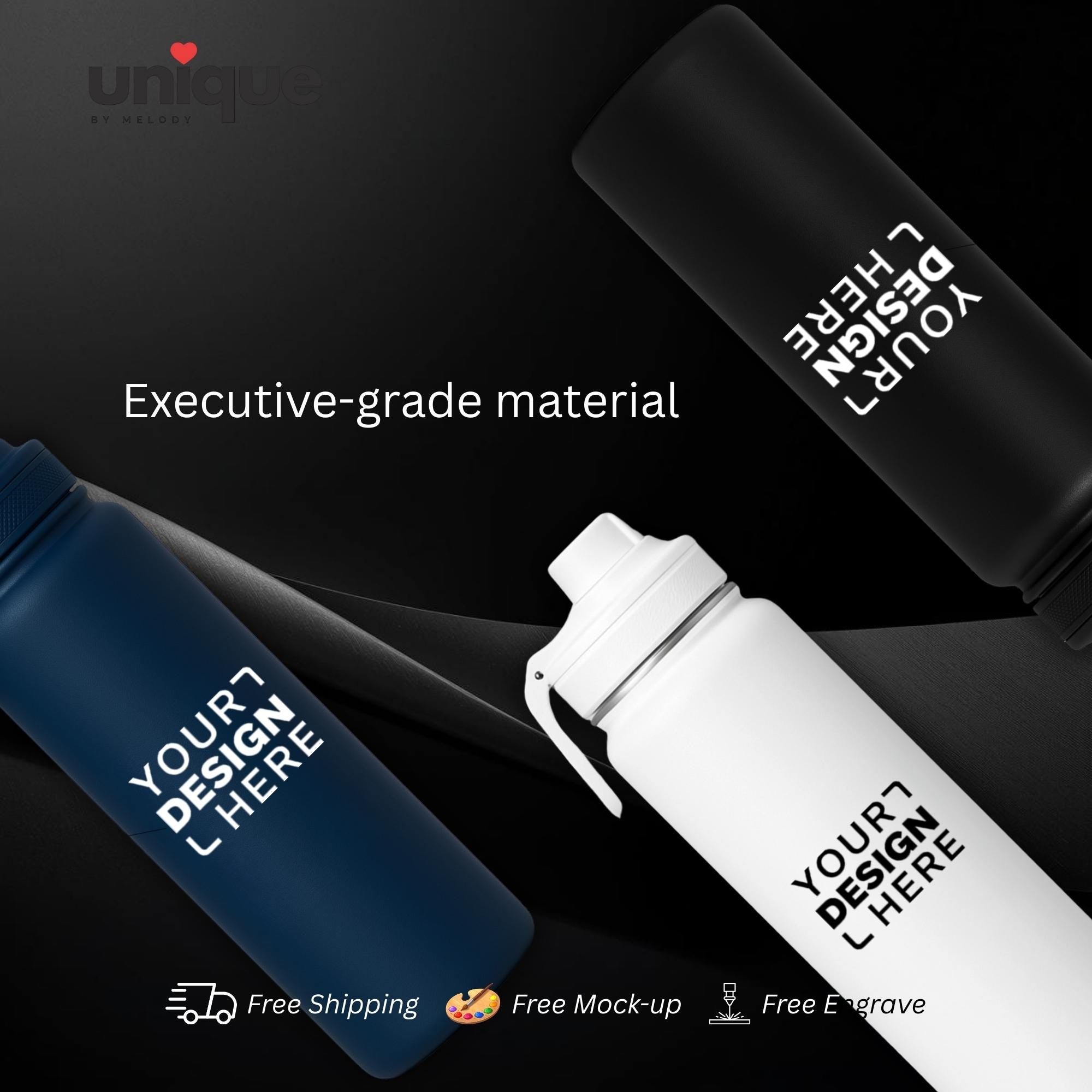 Executive Tumbler Custom Logo Personalized Thermos Stainless Steel 24oz Branded Corporate Company Employee Client Appreciation Gift
