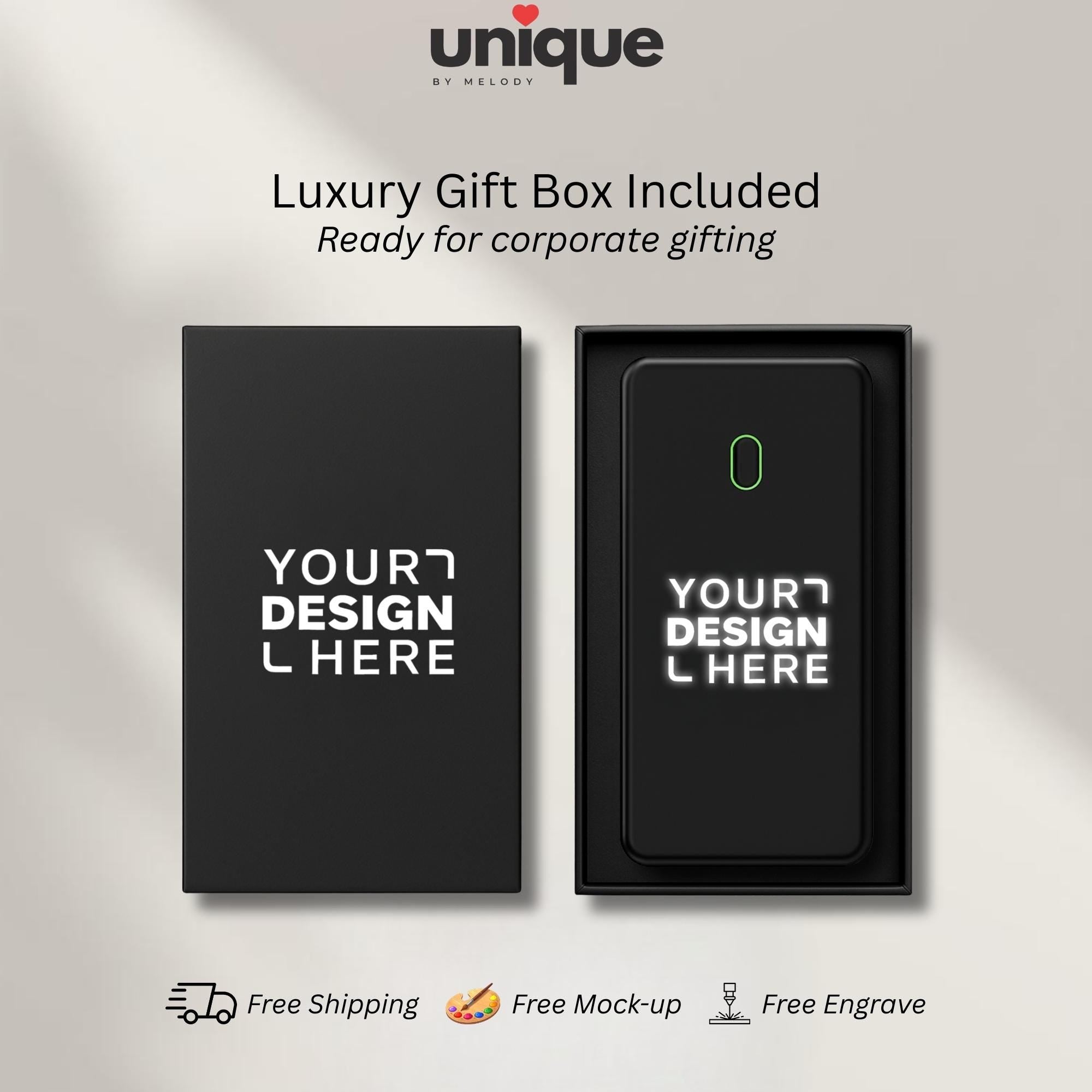 Custom Logo Magsafe Powerbank Light Up Magnetic Charger Portable Fast Wireless Corporate Employee Client Trade Show Promo Tech Gift