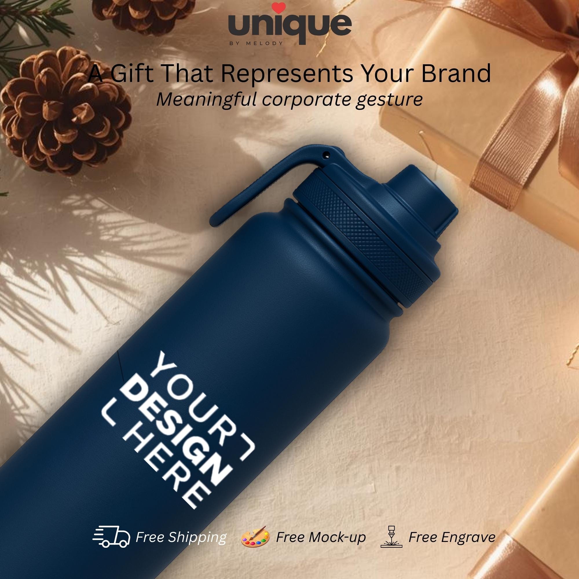 Personalized Tumbler Stainless Steel Corporate Logo Gift New Year End Event Giveaway Company Employee Client Appreciation