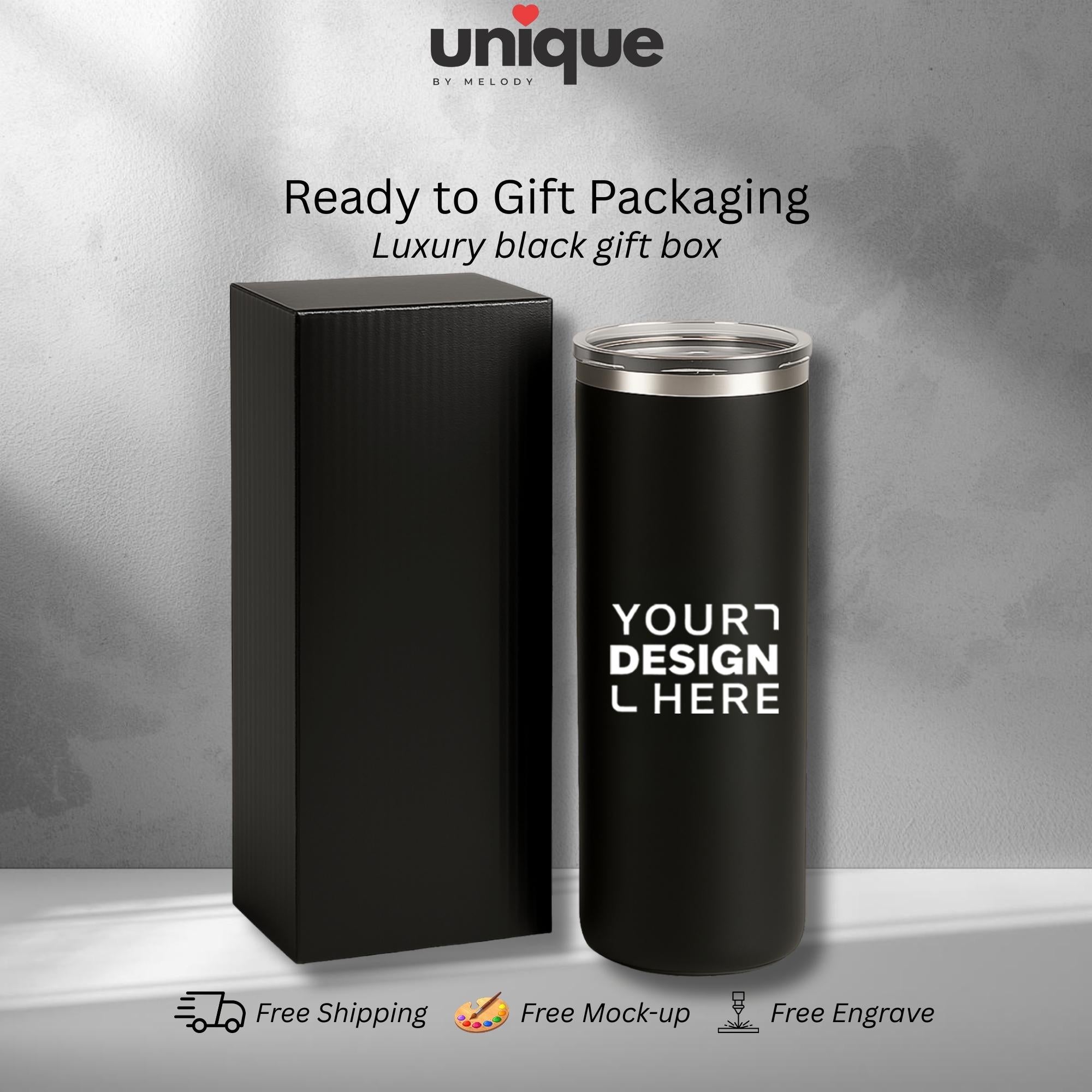 Custom Logo 16oz Tumbler Stainless Steel Engraved Corporate Employee Client Gift Company Swag Coffee Office Promo Drinkware Event Giveaway