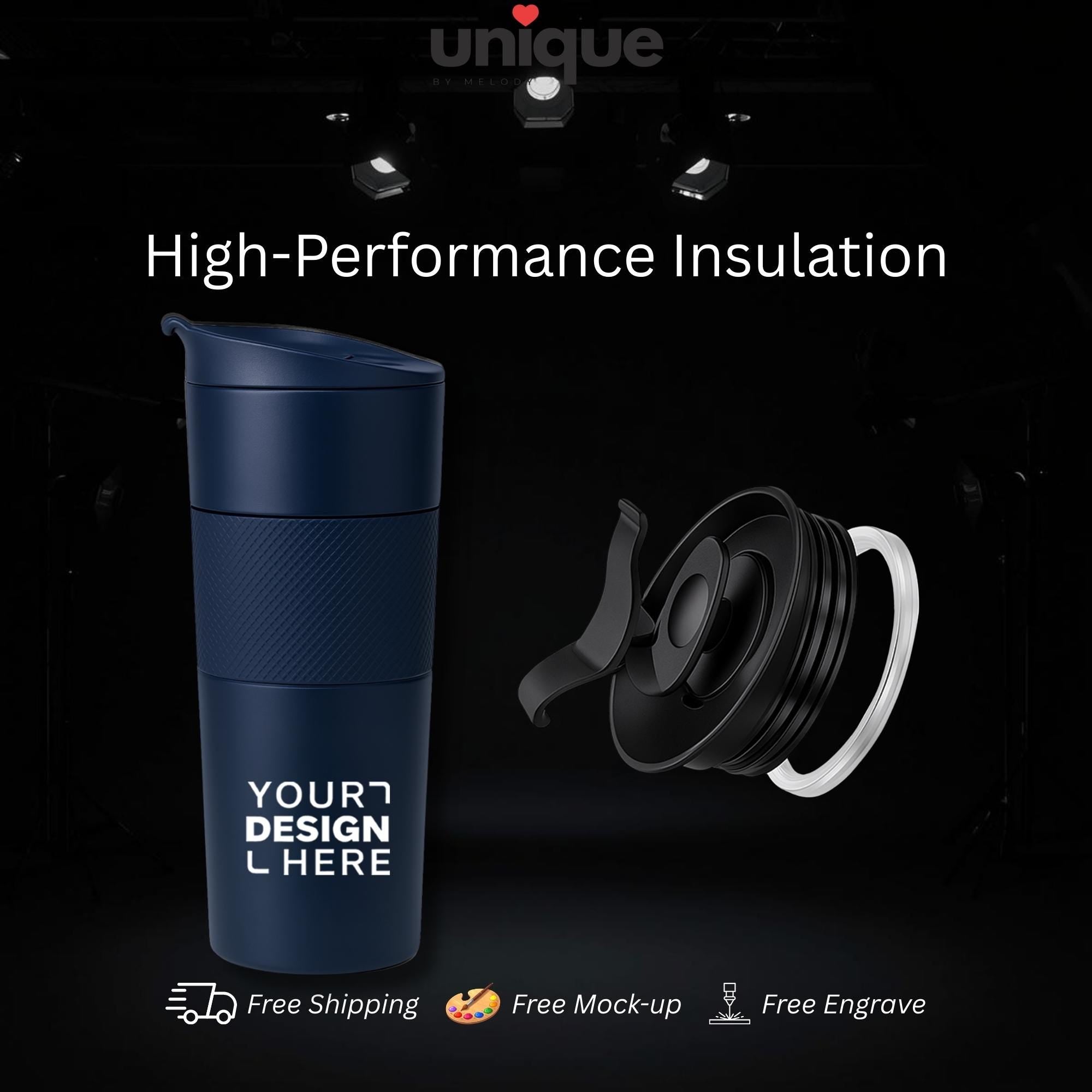 Luxury Tumbler Stainless Steel Executive Drinkware Corporate VIP Client Business Gift Office Coffee Thermos