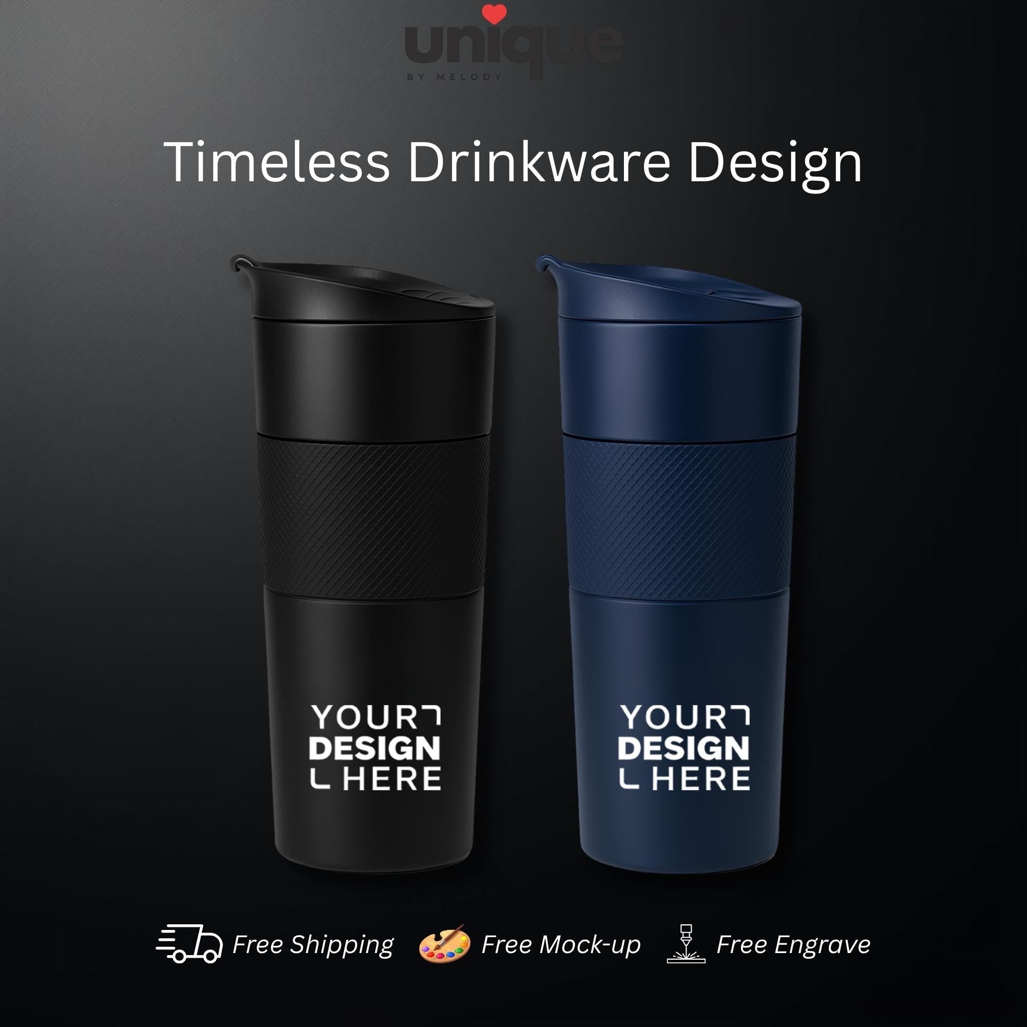 Luxury Tumbler Stainless Steel Executive Drinkware Corporate VIP Client Business Gift Office Coffee Thermos