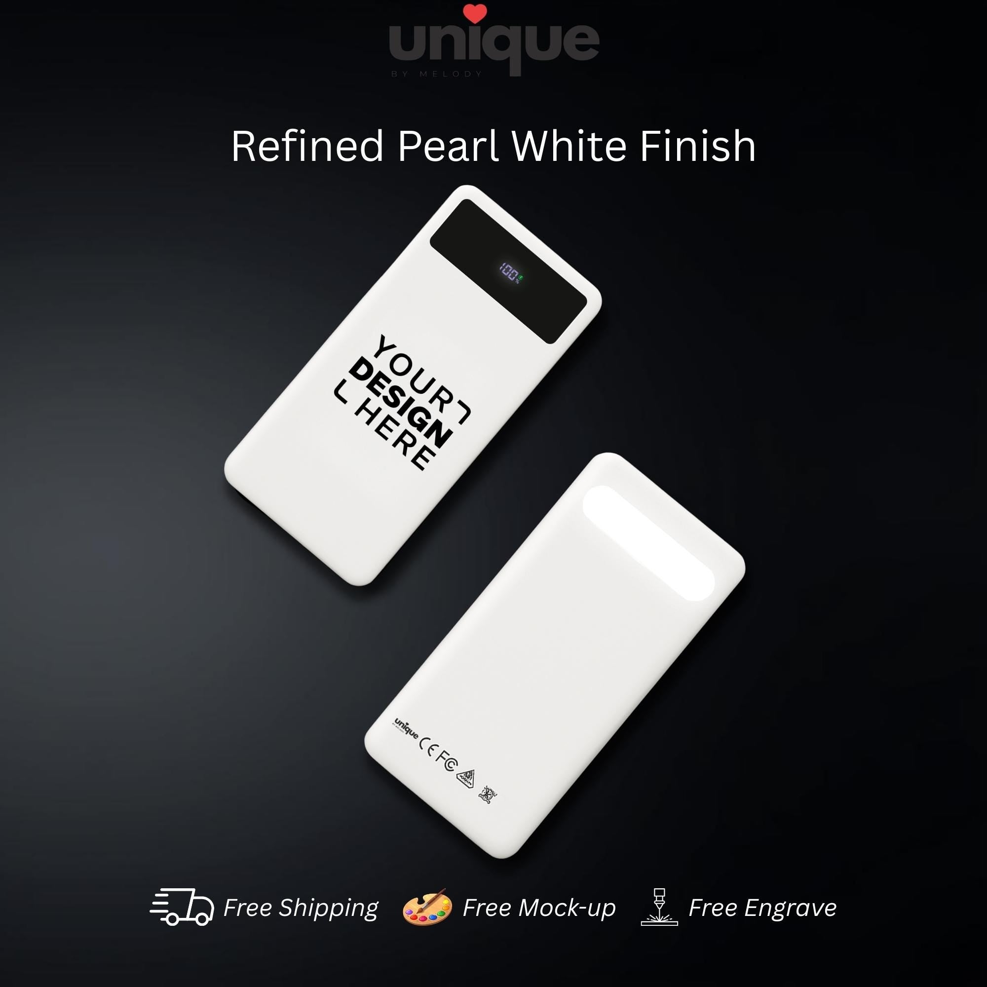 Custom Logo Powerbank Personalized Portable Charger Luxury Executive Corporate Business VIP Client Gift Office Tech Accessory Travel Charger