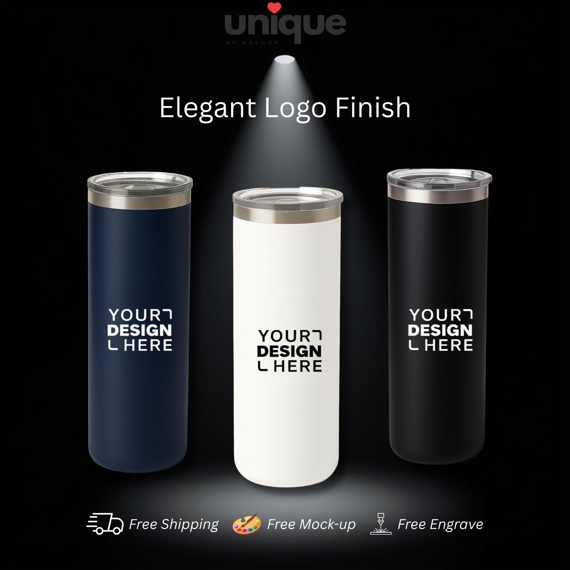 Custom 16oz Stainless Steel Tumbler with Logo Executive Corporate Gift