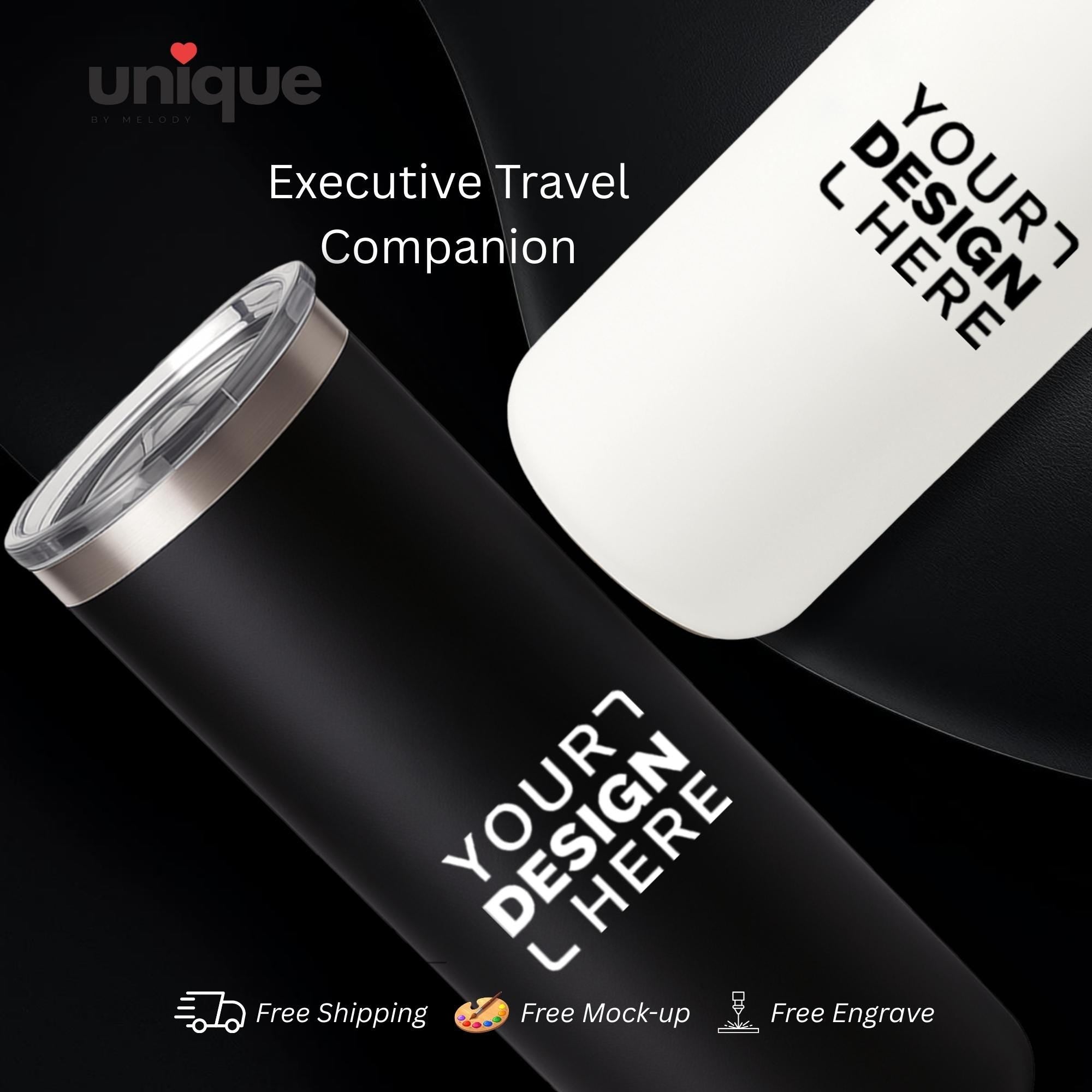 Custom 16oz Stainless Steel Tumbler with Logo Executive Corporate Gift