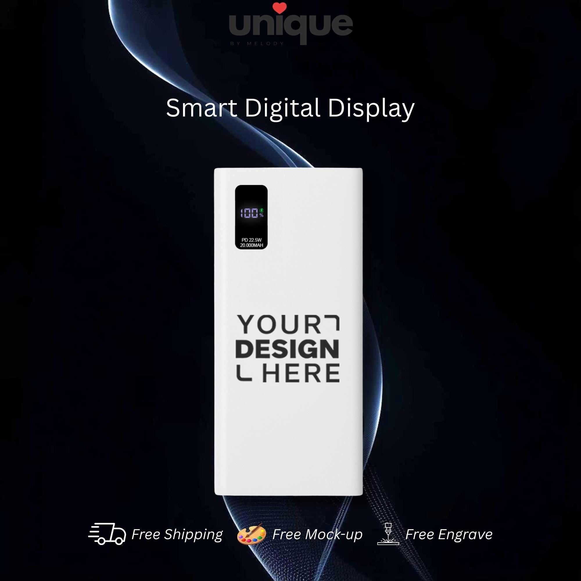 Custom Logo Portable Charger Fast Charging Powerbank Executive Corporate Gift