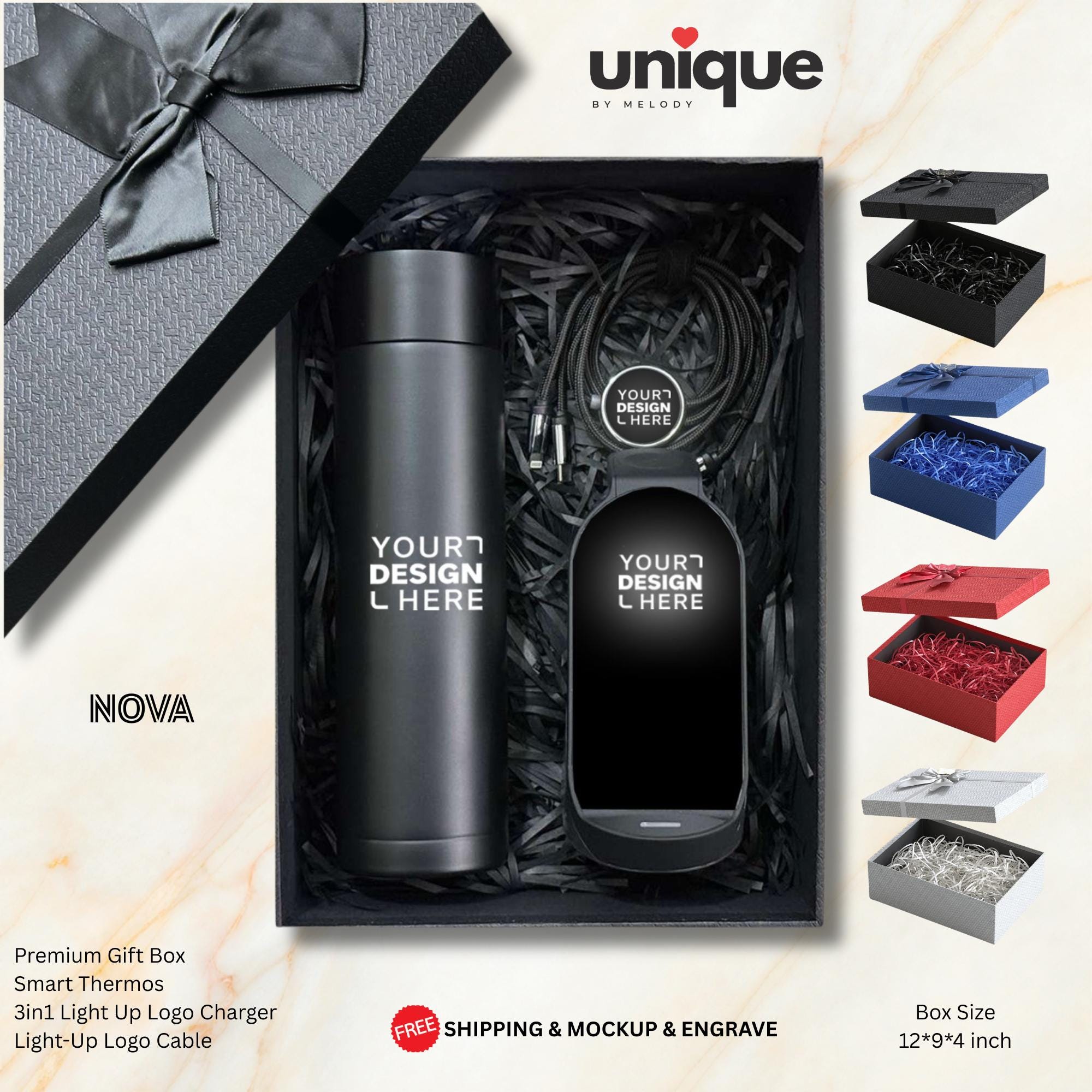 Executive Corporate Gift Box Leadership Appreciation VIP Client Director Manager Recognition Custom Logo Business Set Bulk Company Order