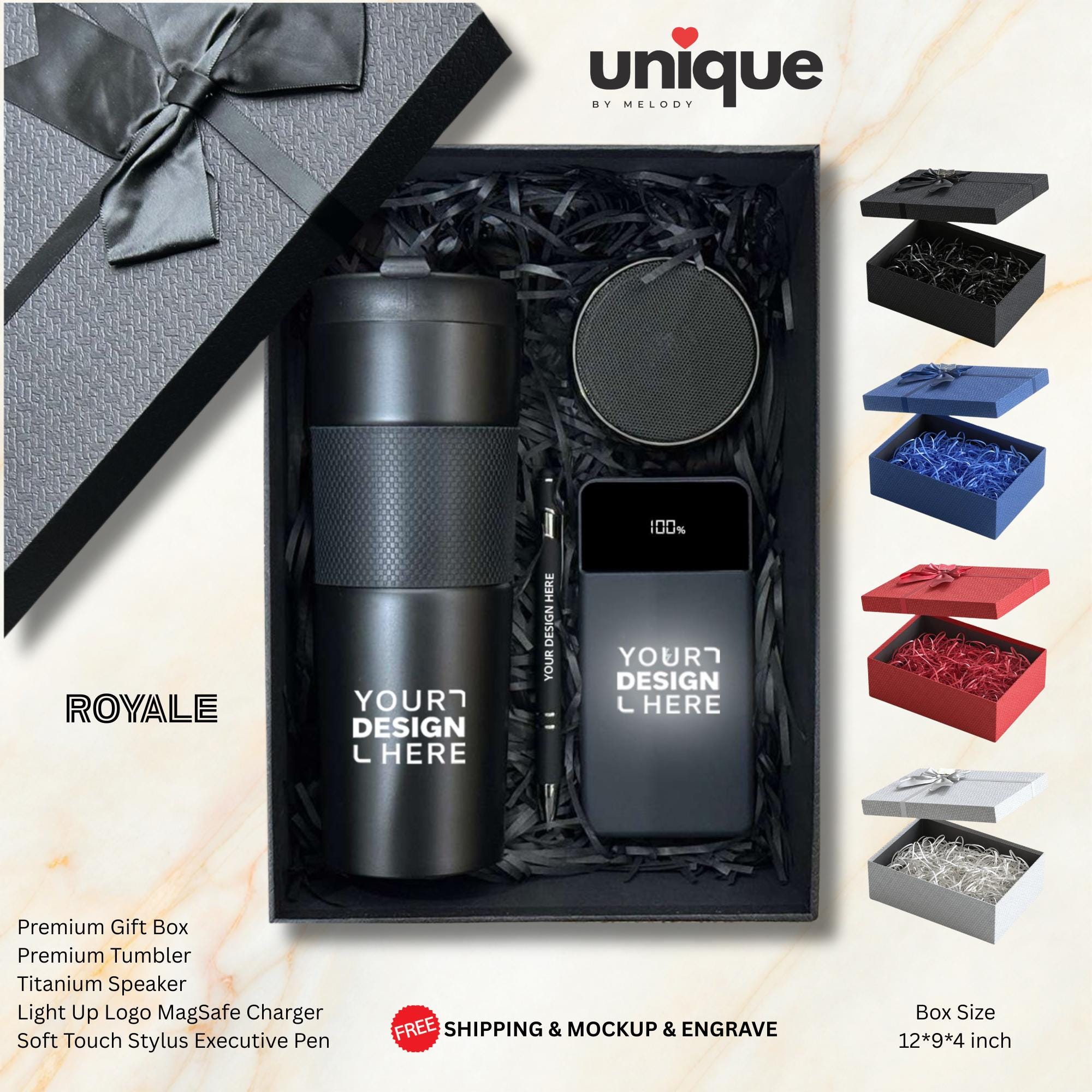 Executive Corporate Gift Box Leadership Appreciation VIP Client Recognition Business Gifts Custom Logo Bulk Orders