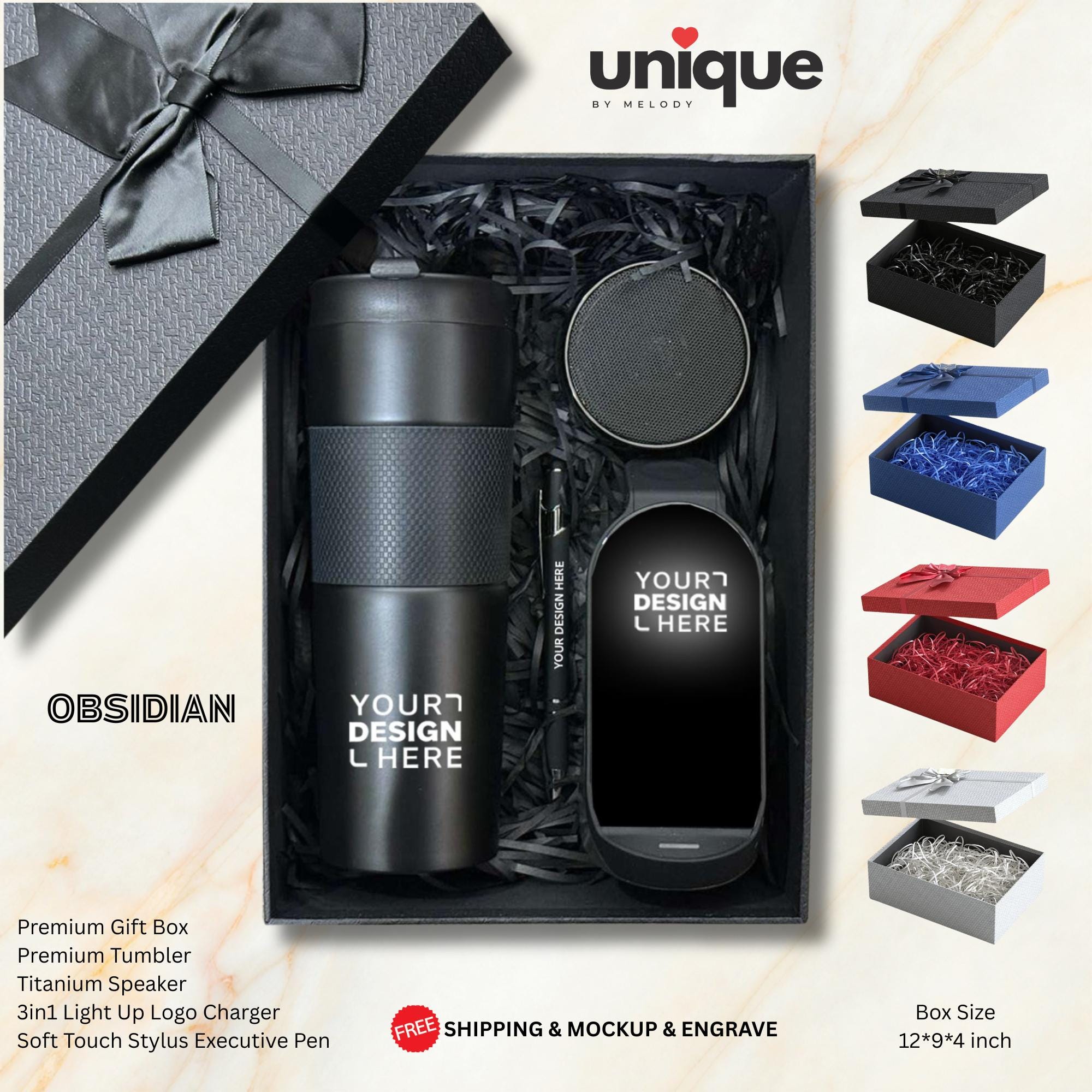 Executive Corporate Gift Box Leadership Appreciation VIP Client Recognition Holiday Business Gift Custom Logo Bulk Order