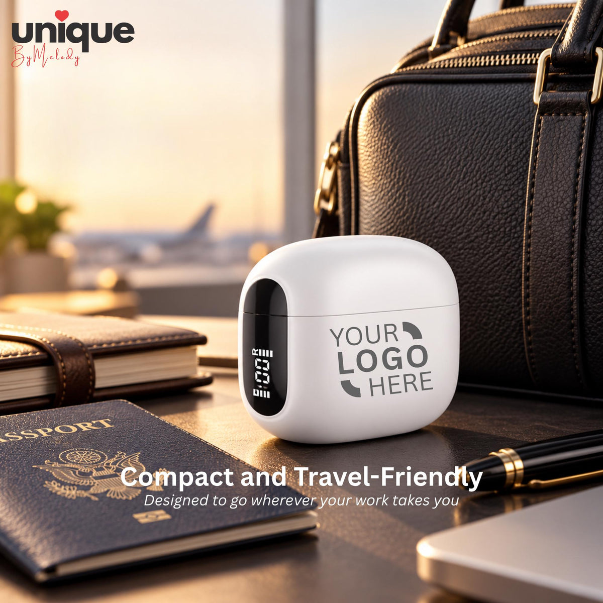 Personalized ANC Bluetooth Earbuds with Laser Engraved Logo Corporate Gifts for Employees Clients Executive Gifts and Business Events