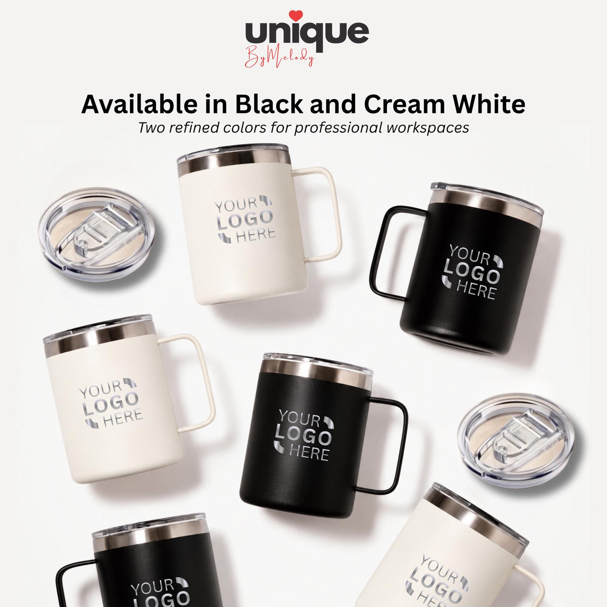 Personalized Self Heating Coffee Mug Laser Engraved Logo Heated Desk Cup Corporate Gift for Employees Clients Executives and Company Events