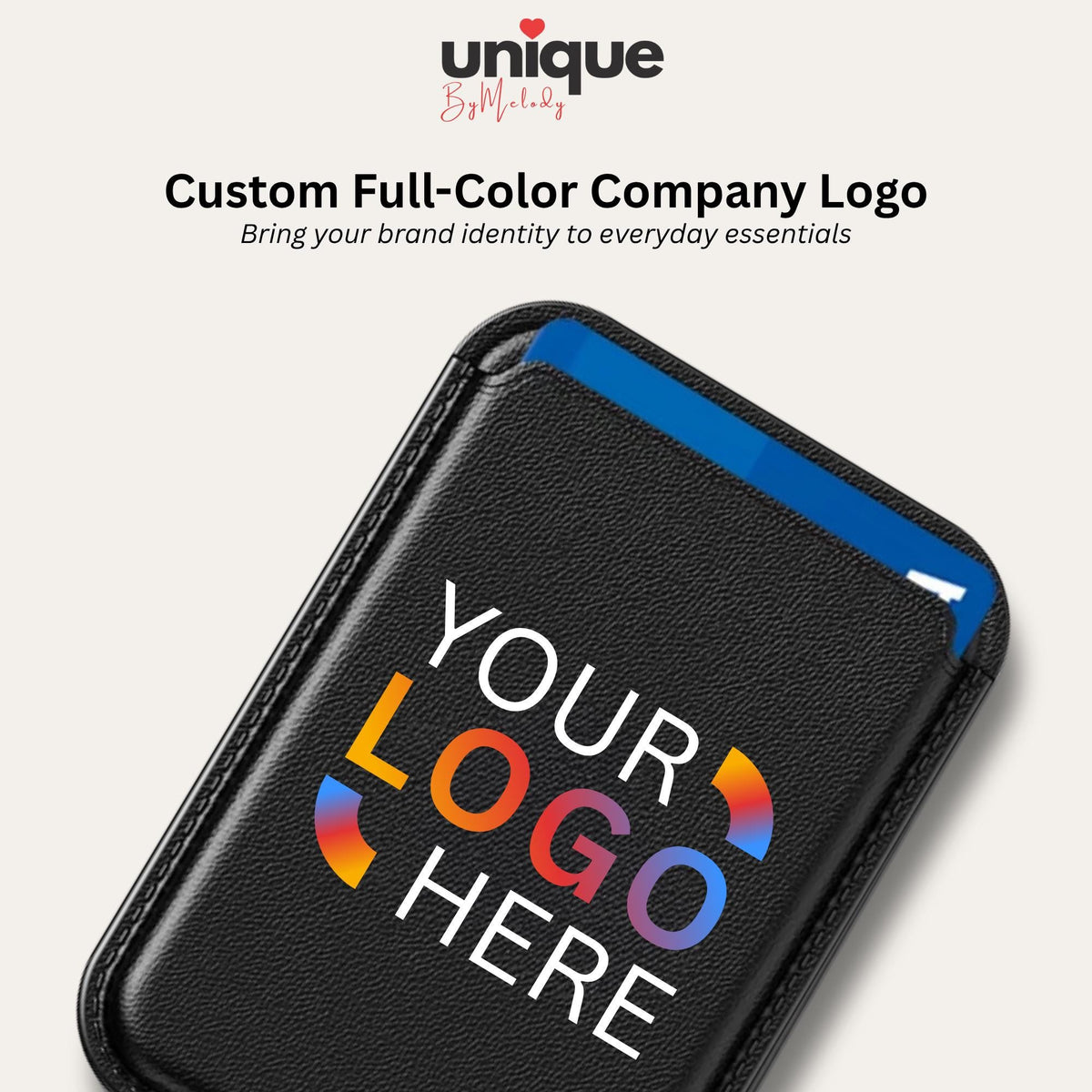 Personalized MagSafe Iphone Stand Full Color Company Logo Magnetic Phone Holder Desk Corporate Tech Gift for Employee Client and Event